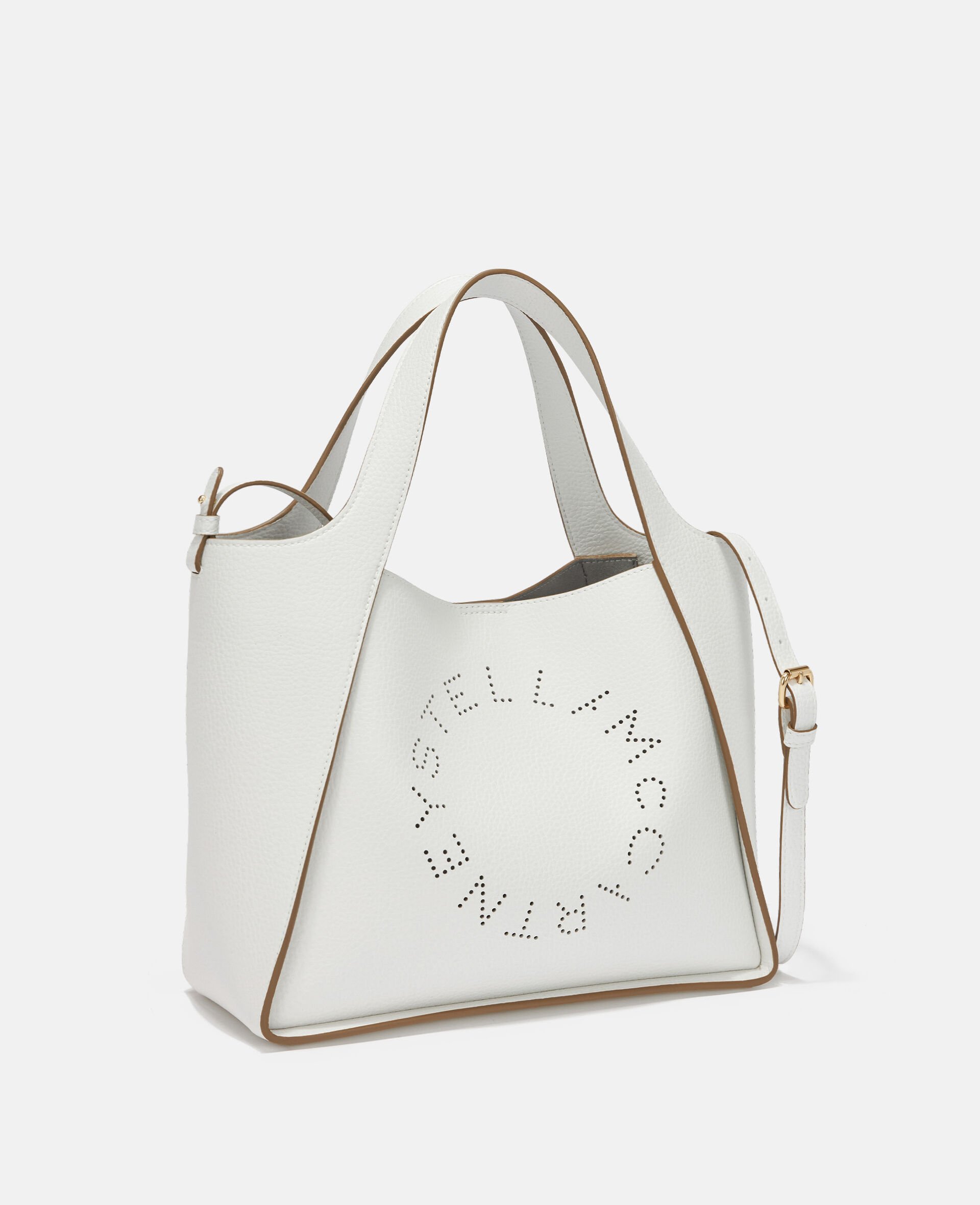 Logo Grainy Alter Mat Crossbody Bag-White-model