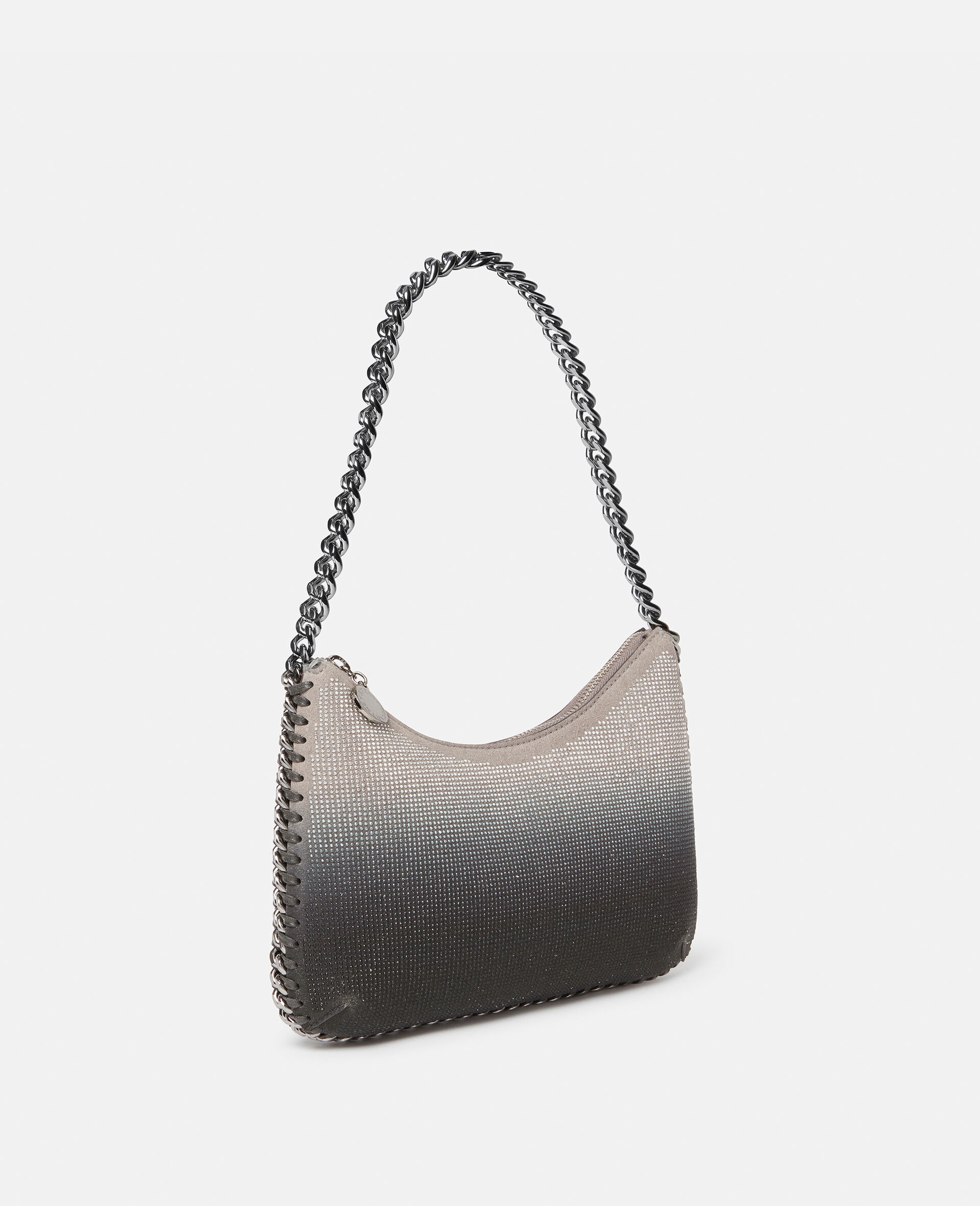 Falabella Zip Crystal Gradient Mini Shoulder Bag -Grey-large Falabella Zip Crystal Gradient Mini Shoulder Bag -Grey-large image number 2