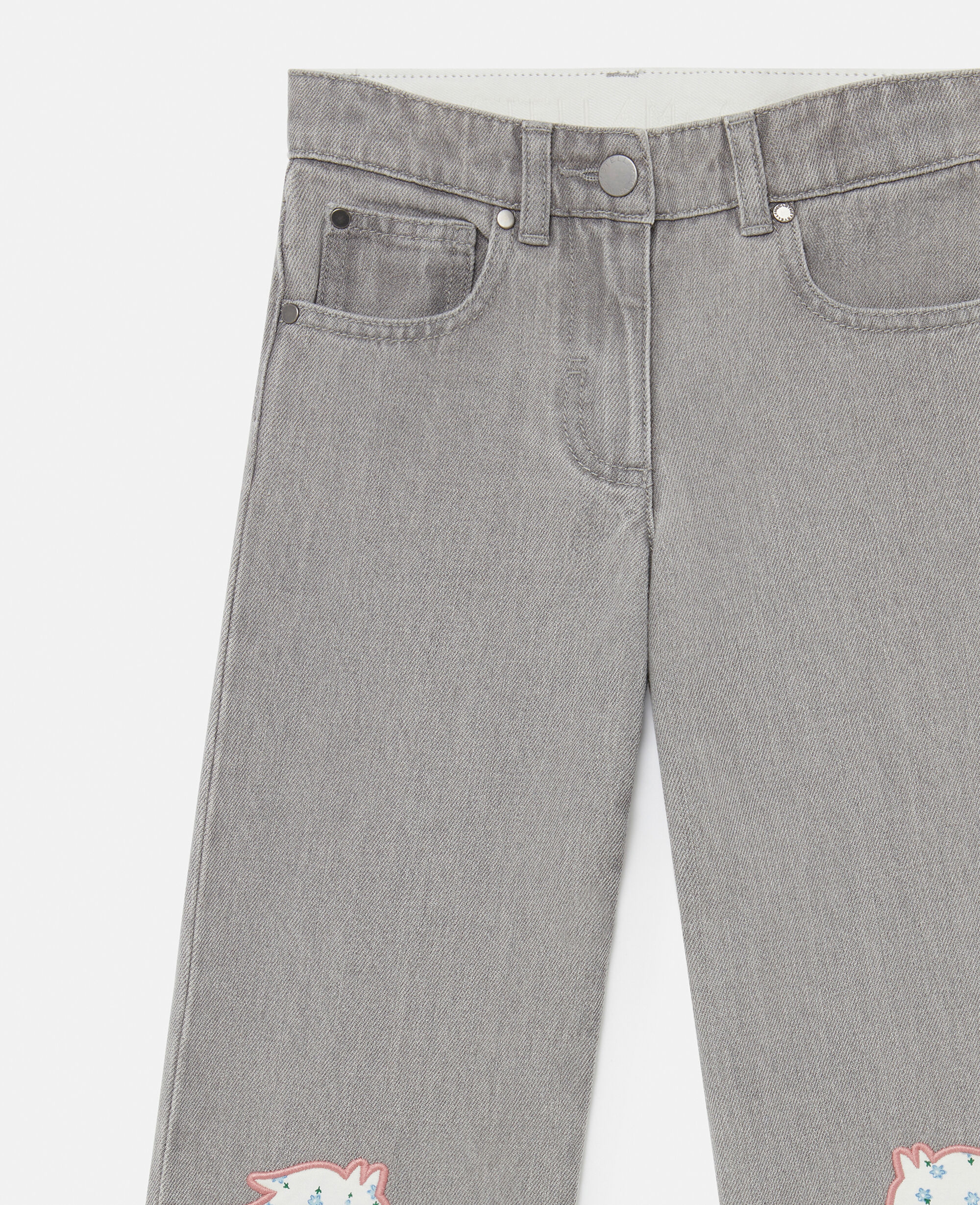 Women グレー ホースモチーフ デニム ジーンズ | Stella McCartney JP