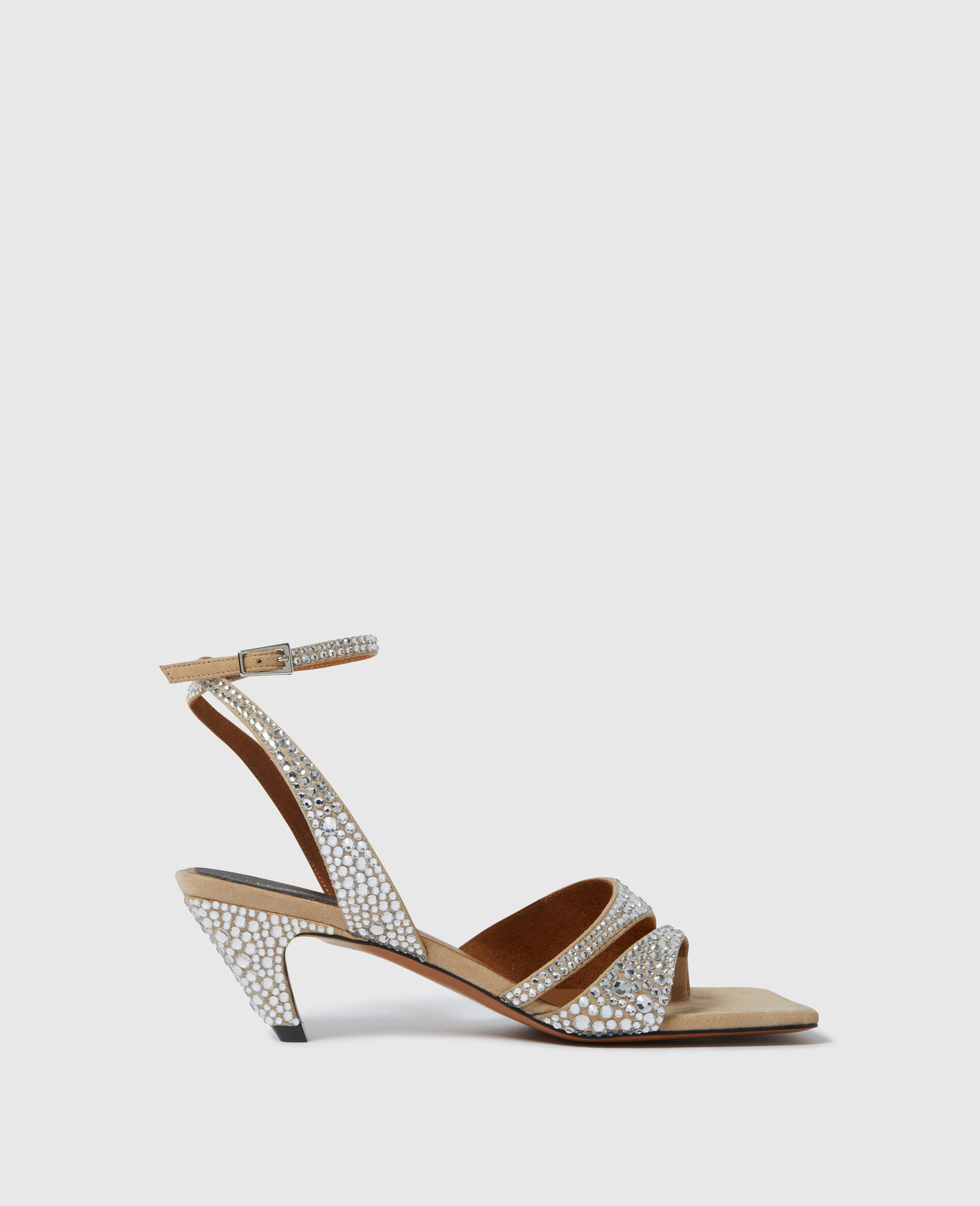Petits talons Stella Spur avec cristaux thermocollés-Beige-large image number 0