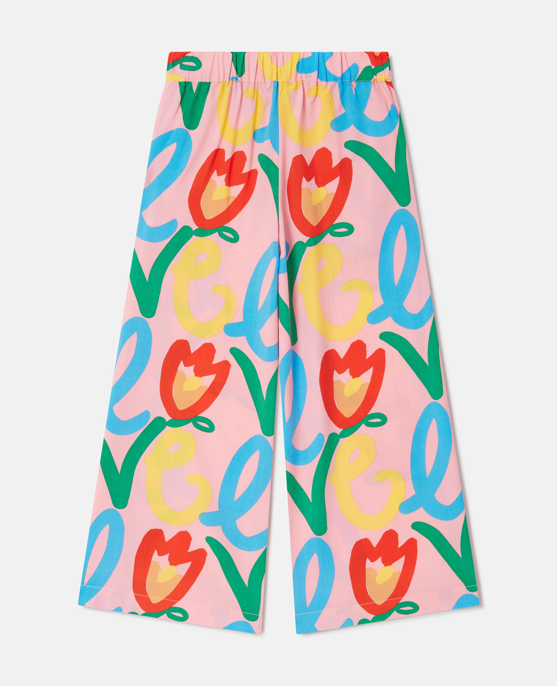 Love Motif Trousers-Pink-large image number 2