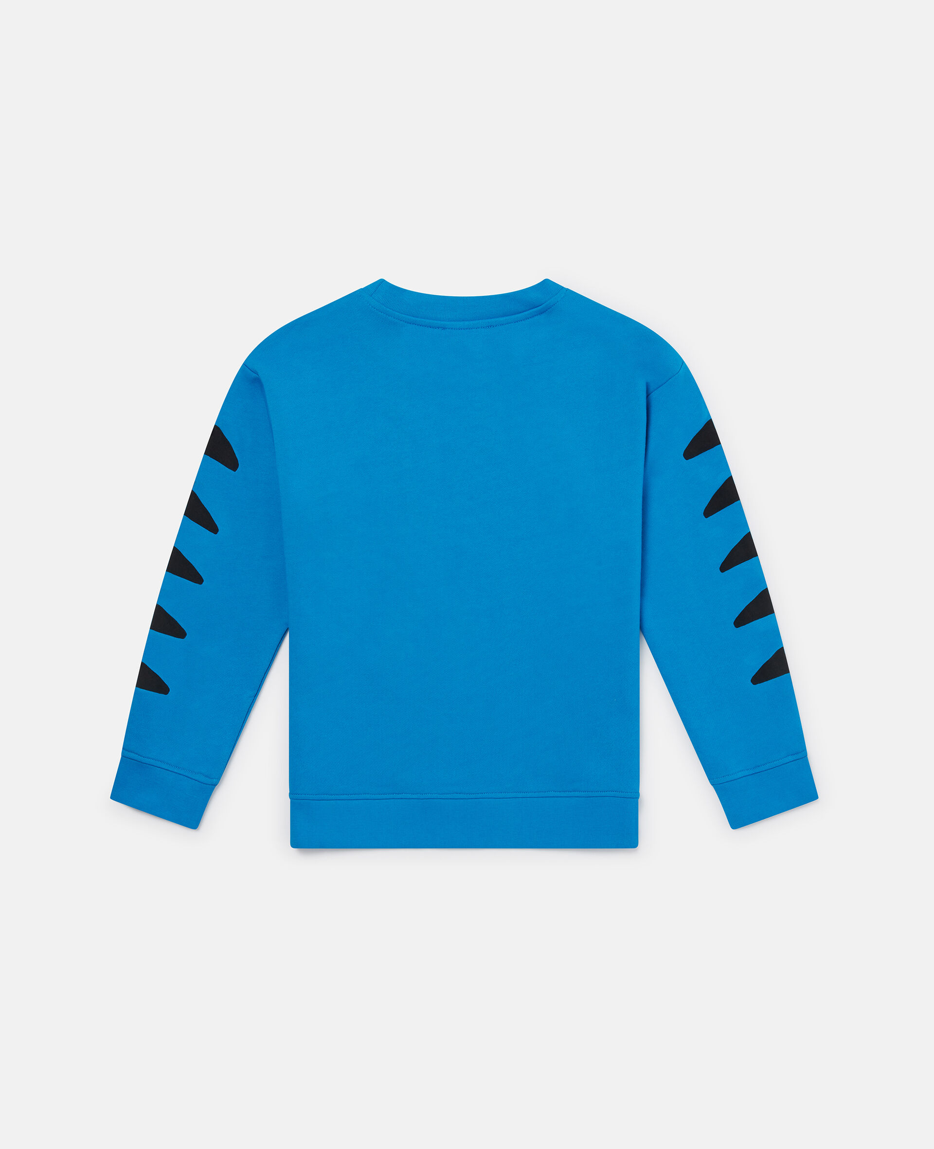 Cat Graphic Sweatshirt-Blue-large Cat Graphic Sweatshirt-Blue-large image number 2