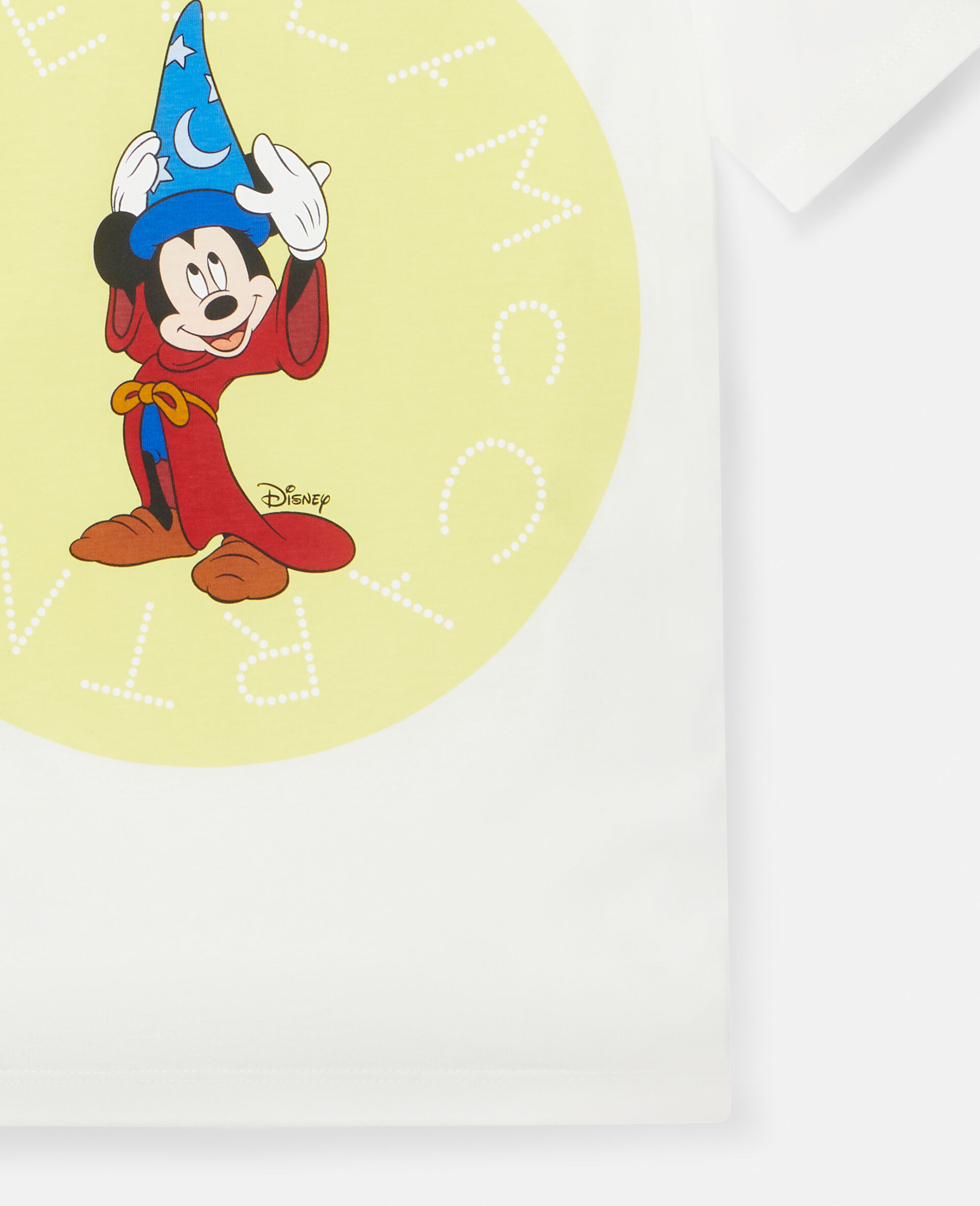 Fantasia Mickey Print T‐Shirt-White-large image number 1