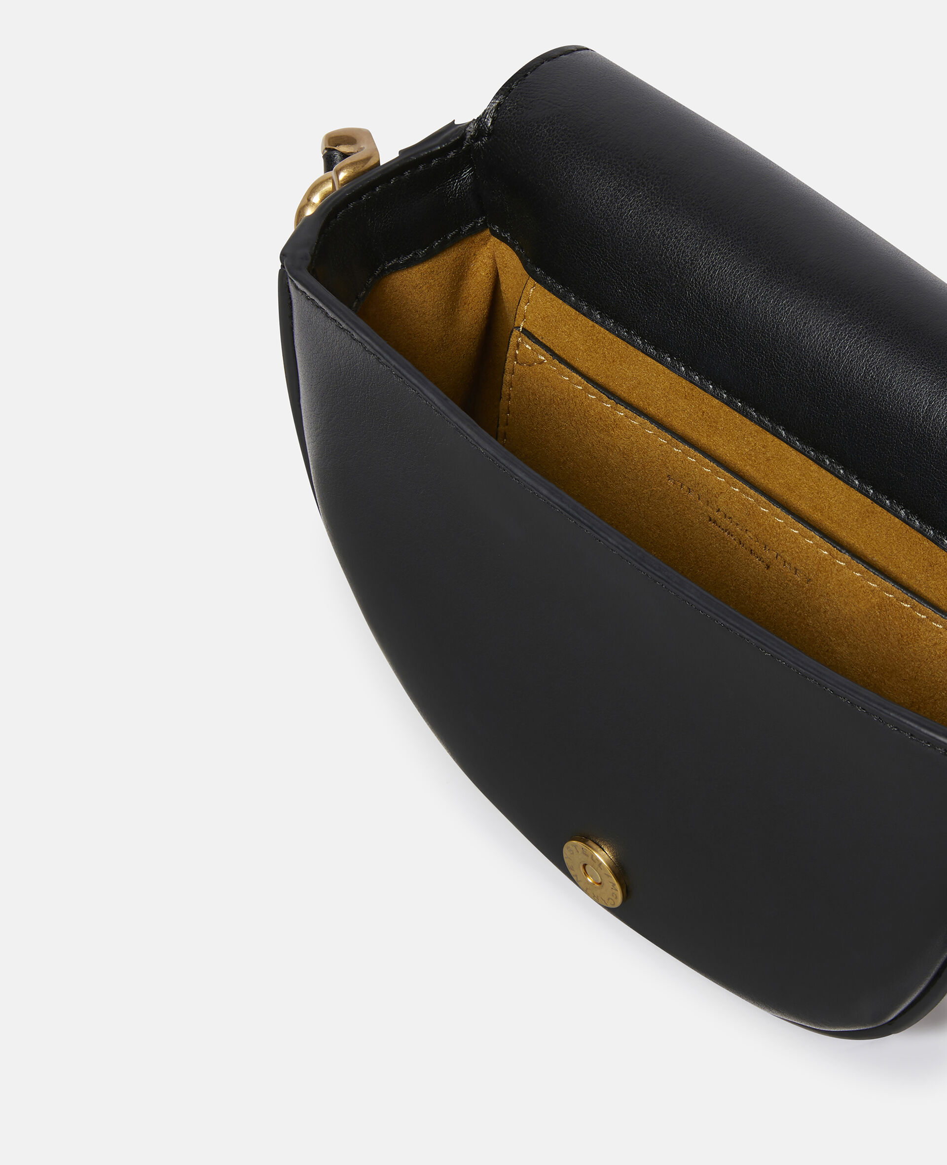 Frayme Small Flap Shoulder Bag -Black-large image number 3