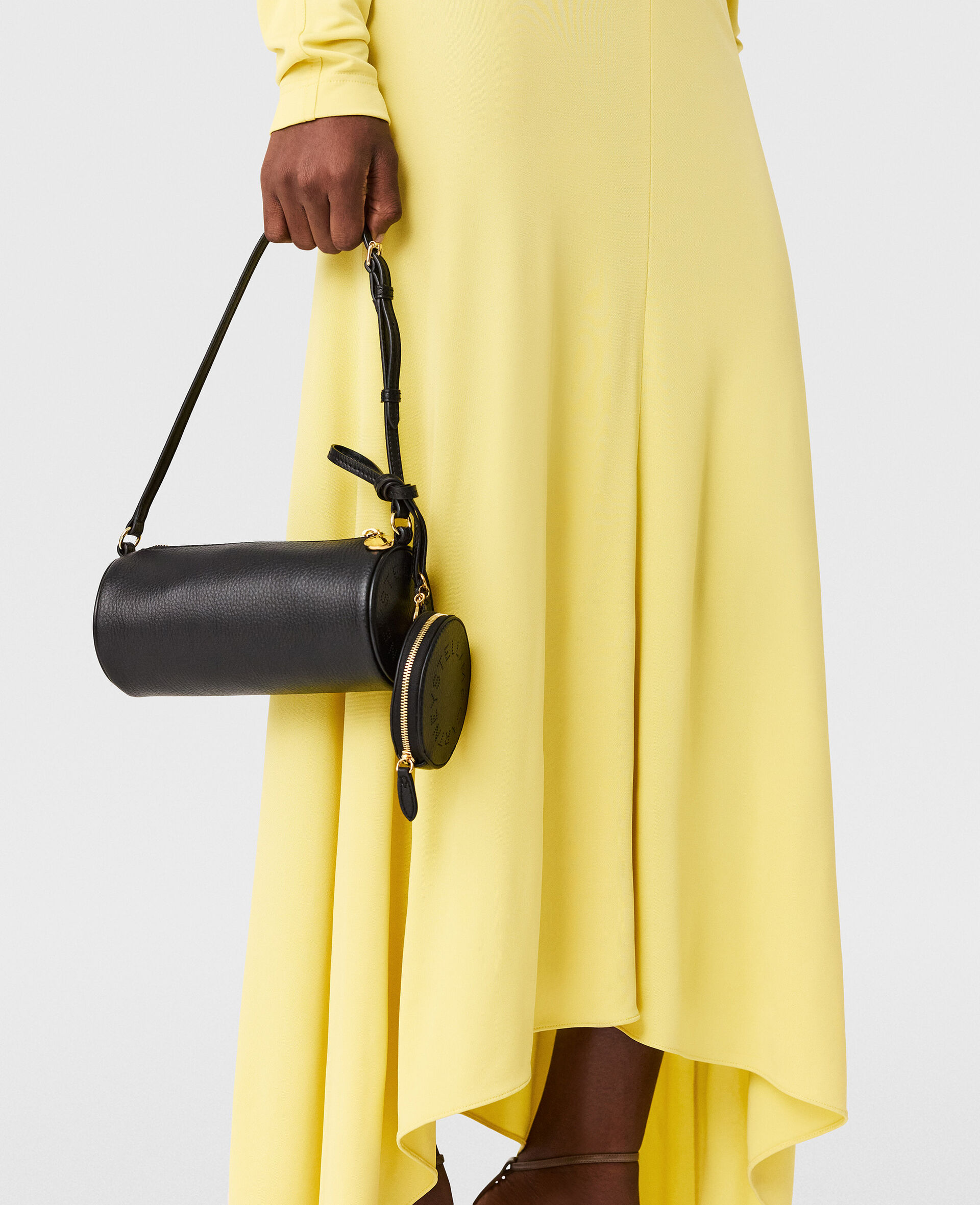 Pleated Jersey Long-Sleeve Maxi Dress-Green-large image number 4