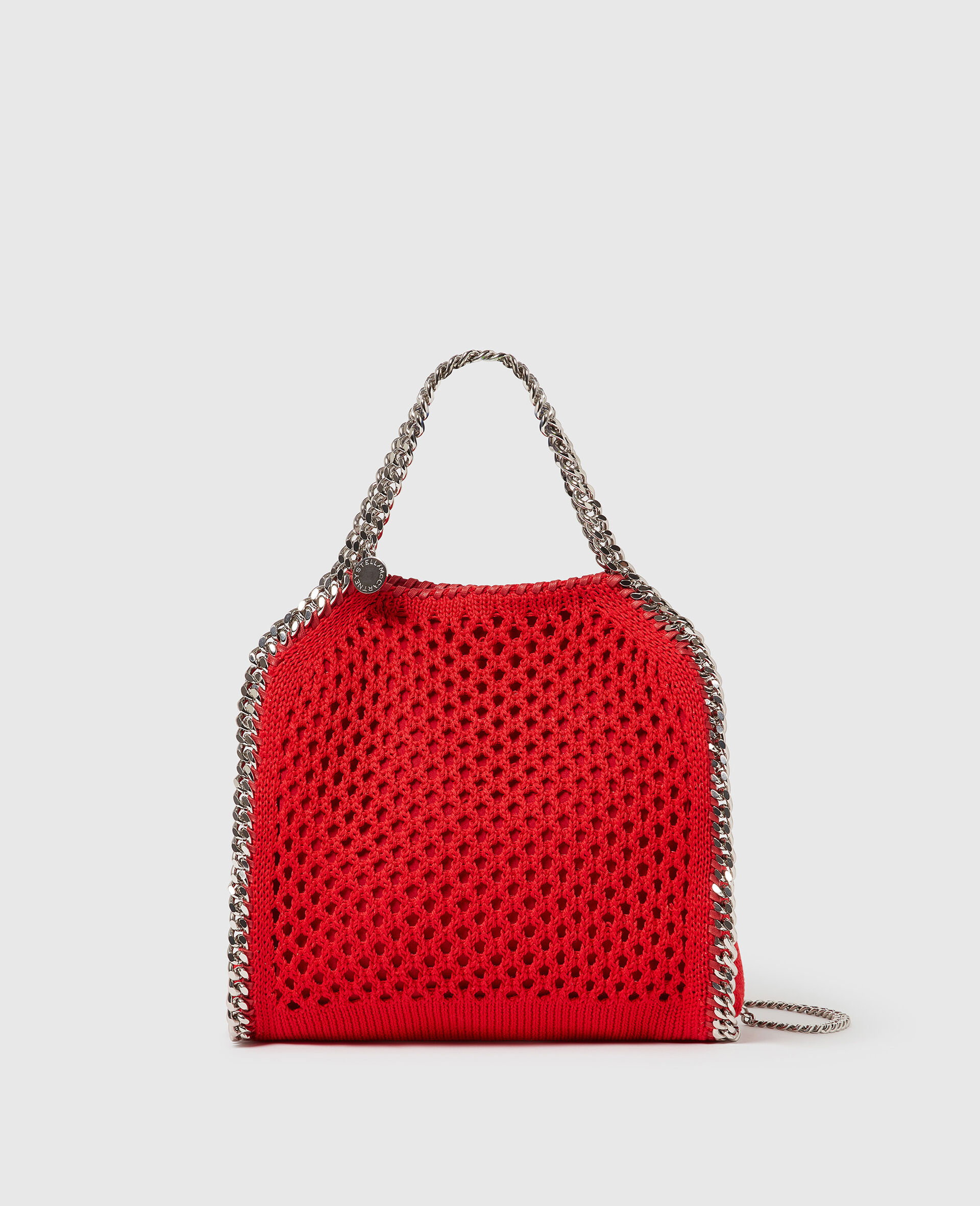 Falabella Mini Mesh Tote Bag-Red-medium