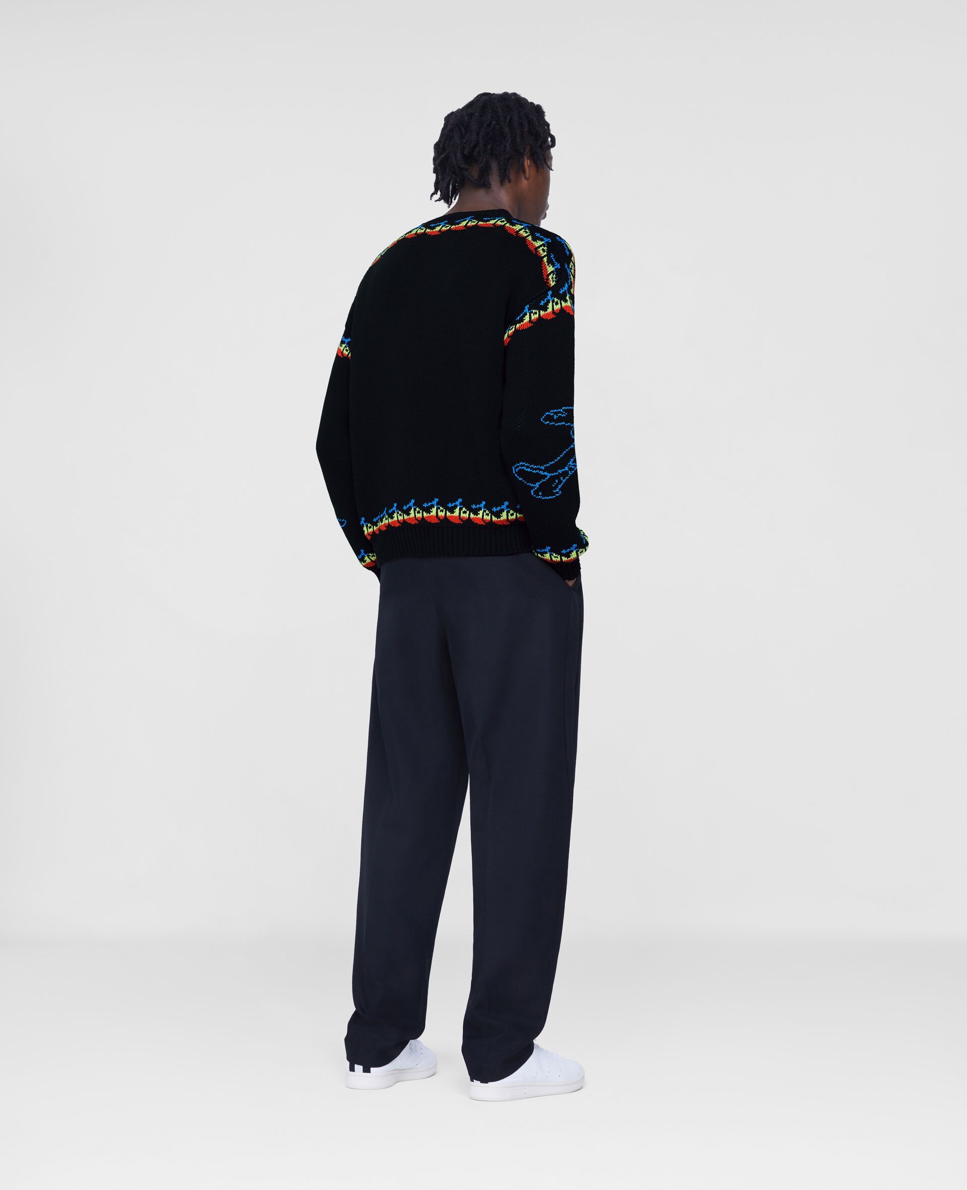Fantasia Rainbow Mickey Knit Jumper-Black-large image number 4