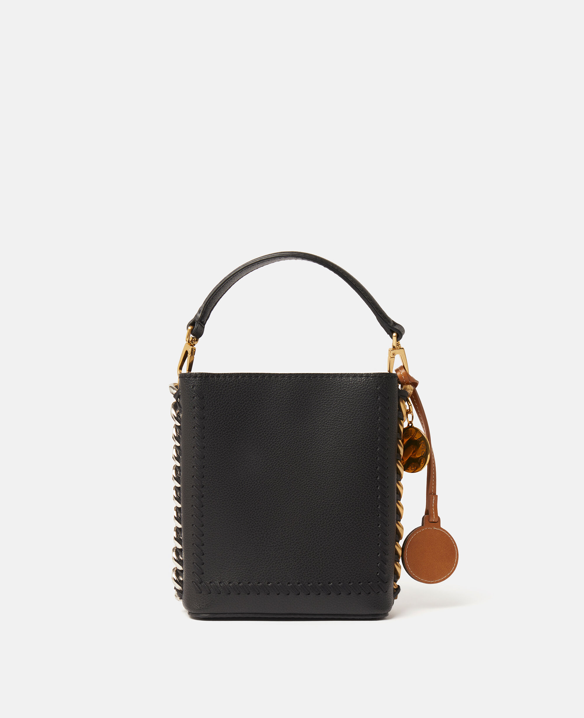 Women Black Frayme MIRUM® Mini Square Bucket Bag | Stella