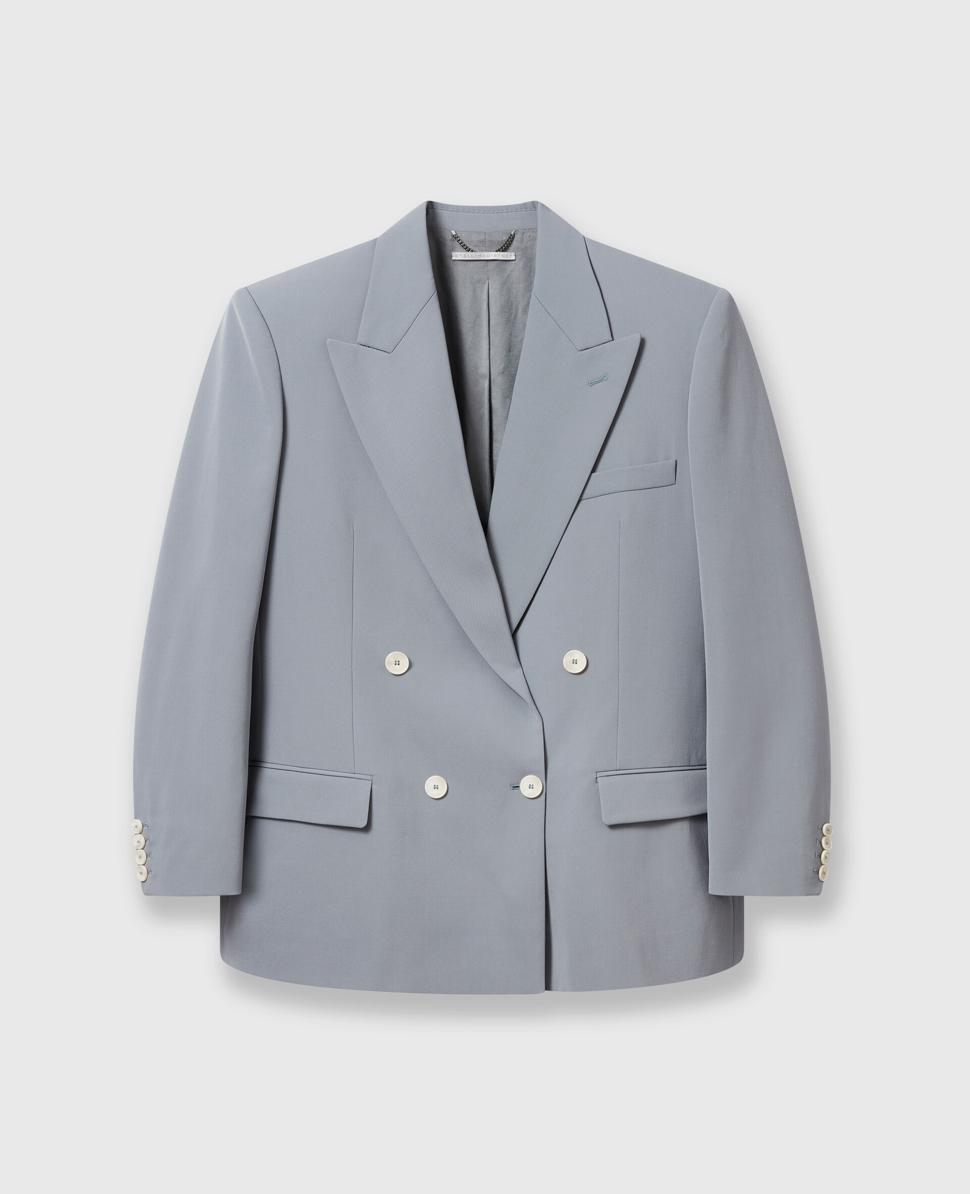 Blazer croise oversize-Gris-large image number 0