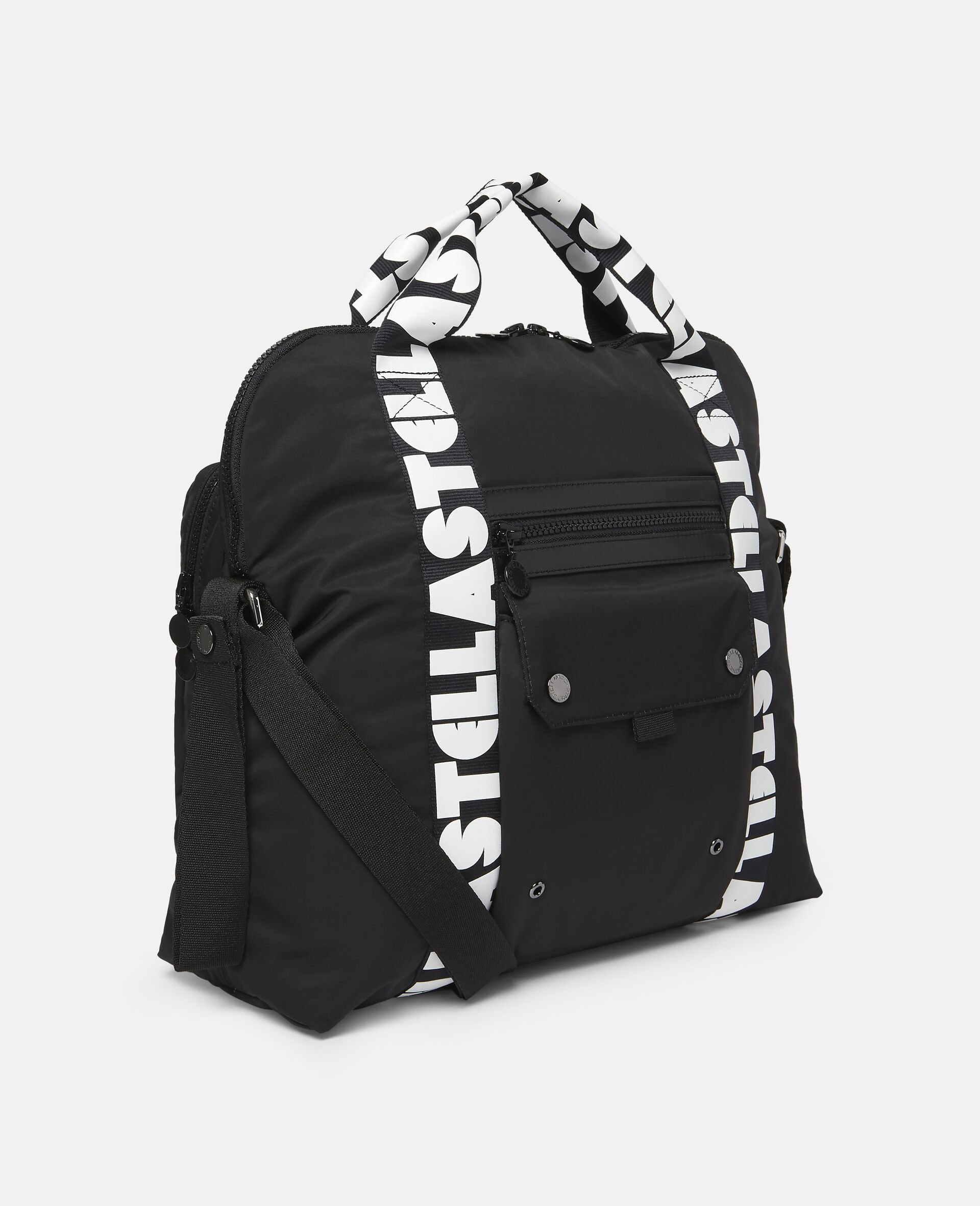 Kids Black Stella Logo Diaper Bag | Stella McCartney CH