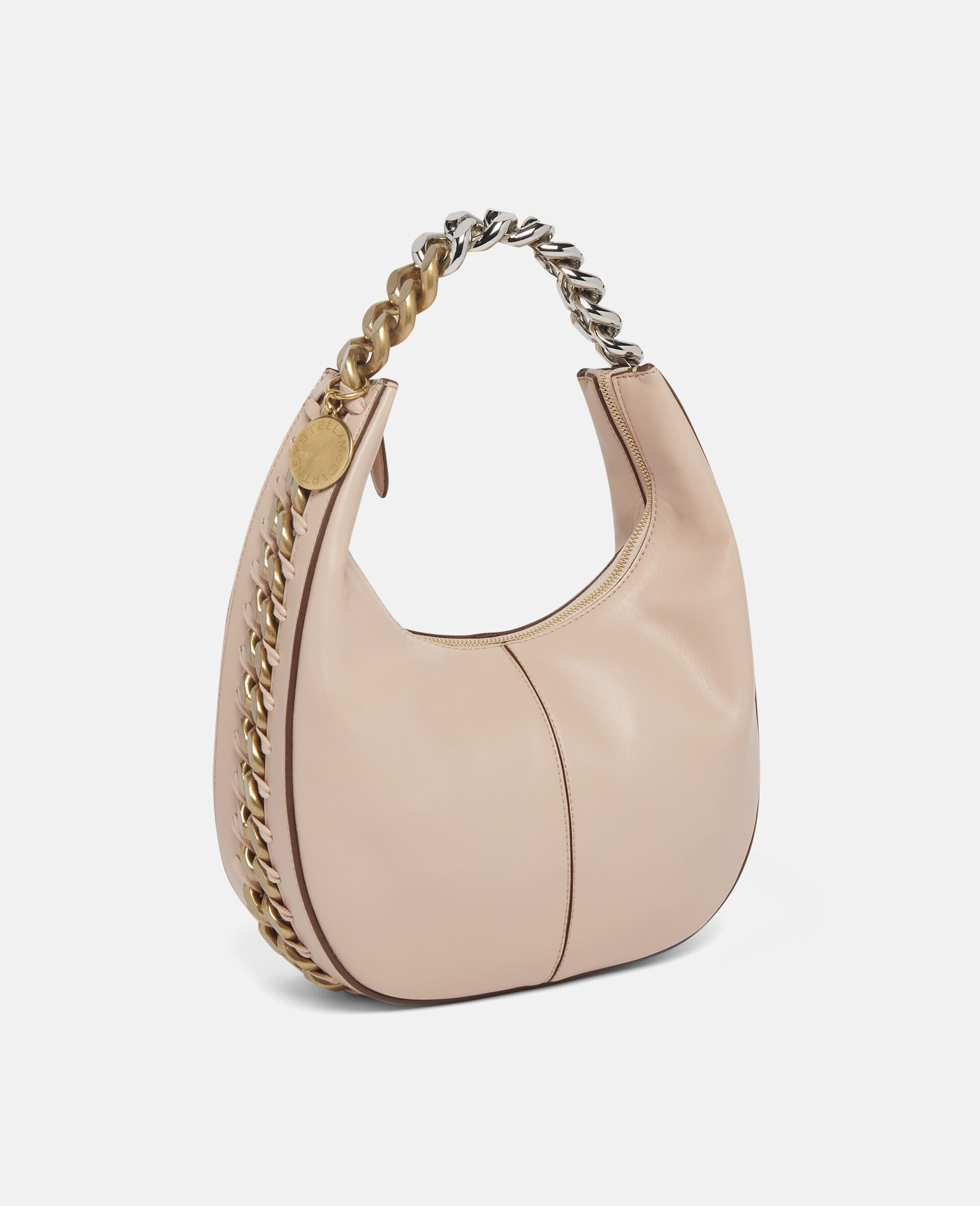 Frayme Small Zipped Shoulder Bag-Black-large image number 1