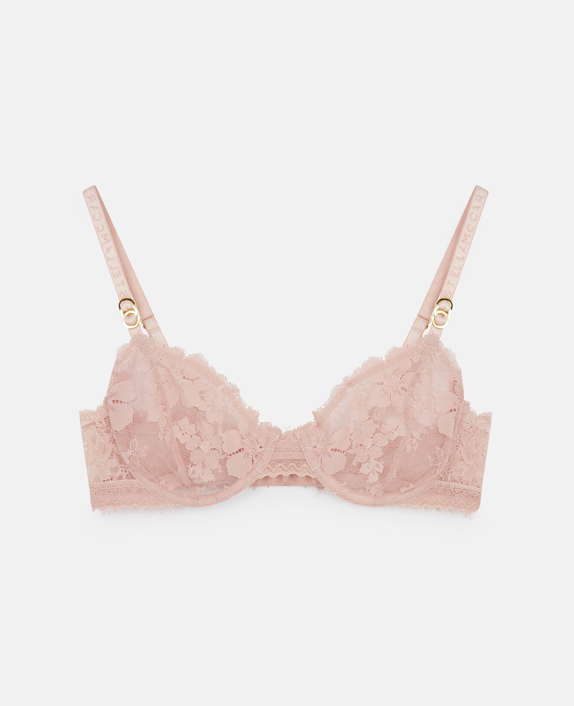 Jersey Lace Underwire Bra-Pink-large image number 0