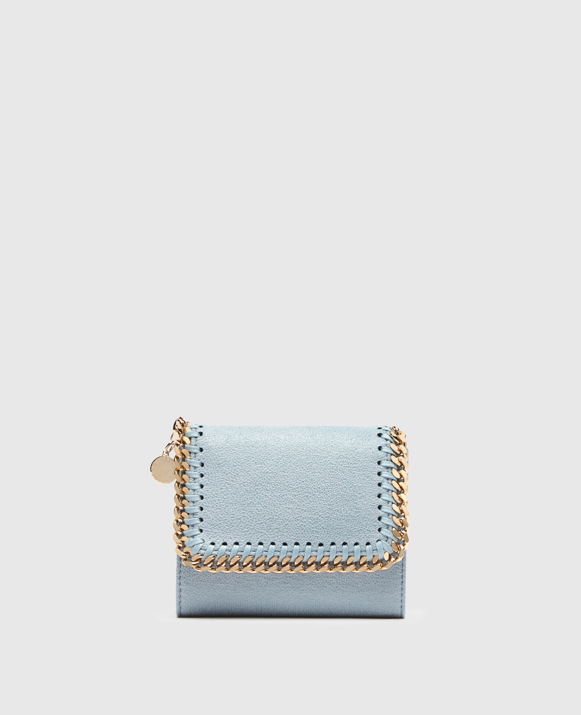 Falabella Small Flap Wallet-Blue-medium