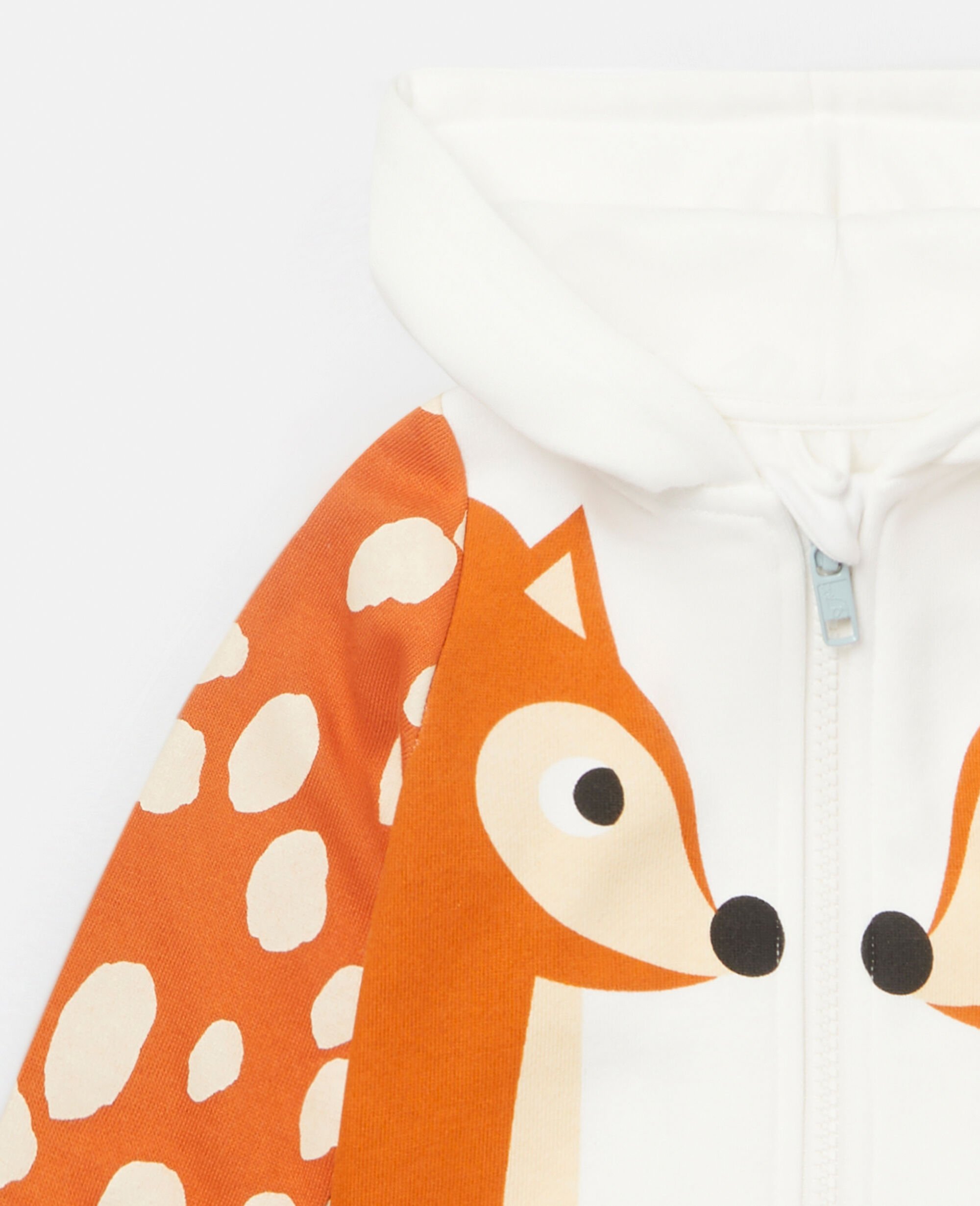 Stella McCartney Abbigliamento Maglioni e cardigan Felpe e hoodies Felpe Felpa in Cotone con Stampa Mela e Verme 