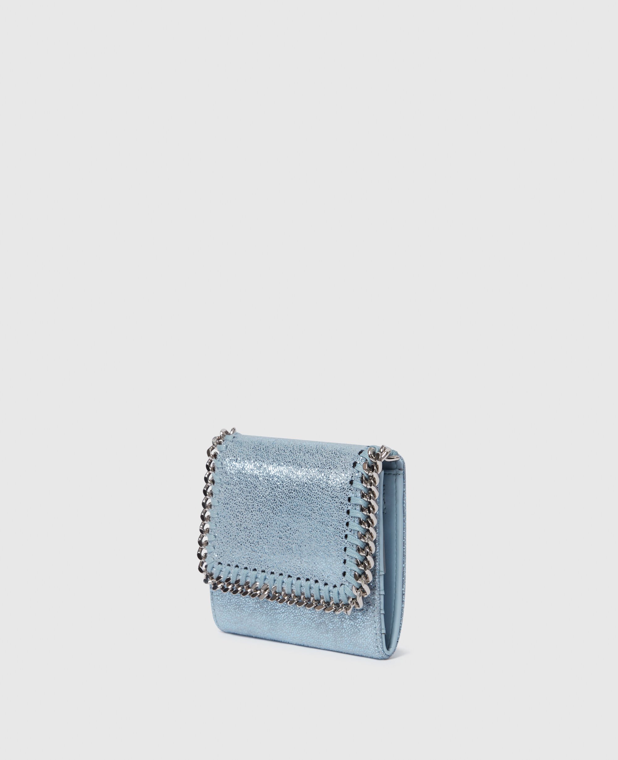 Women サファイアブルー ファラベラ スモール フラップ ウォレット | Stella McCartney JP