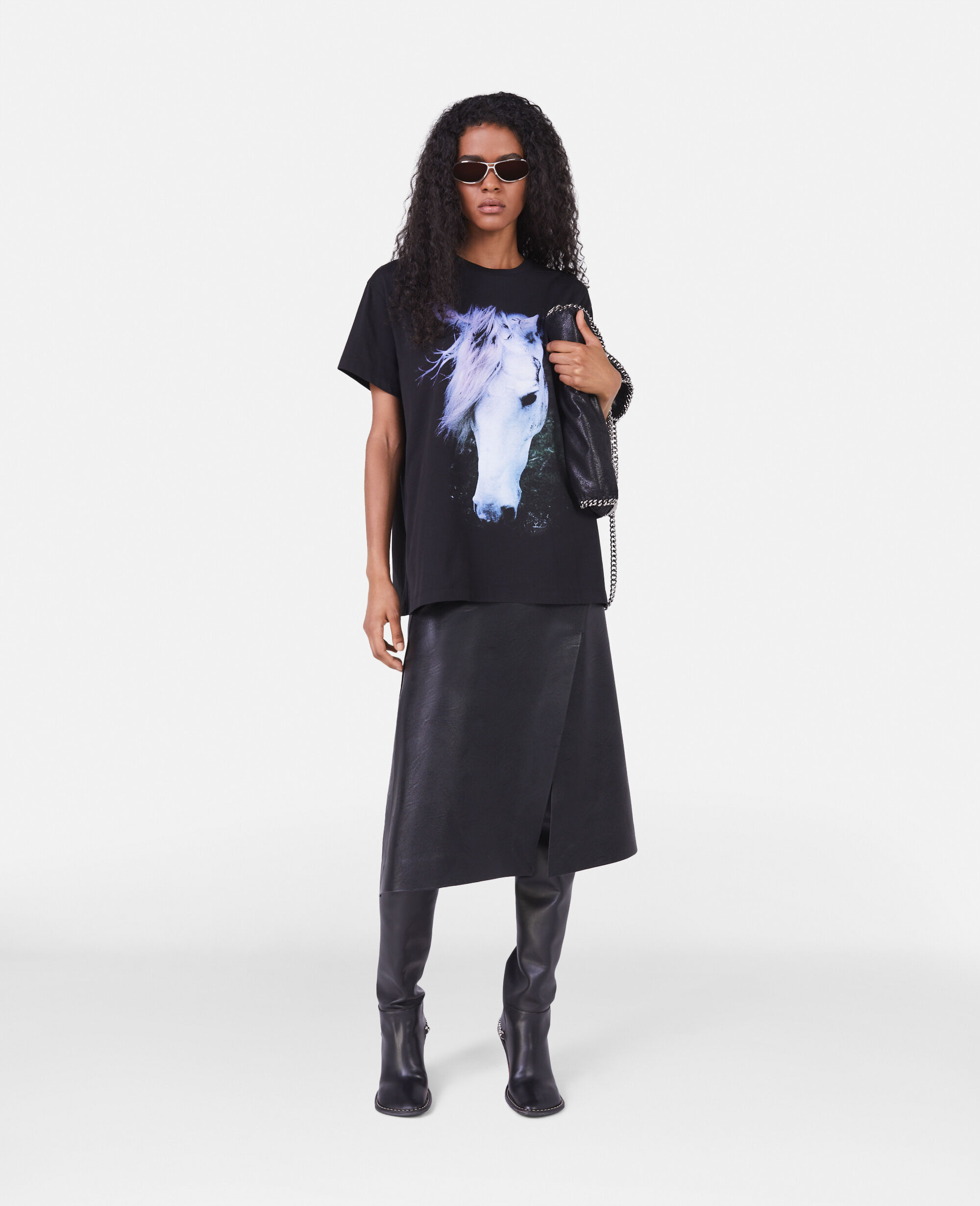 Stella mccartney discount leather skirt