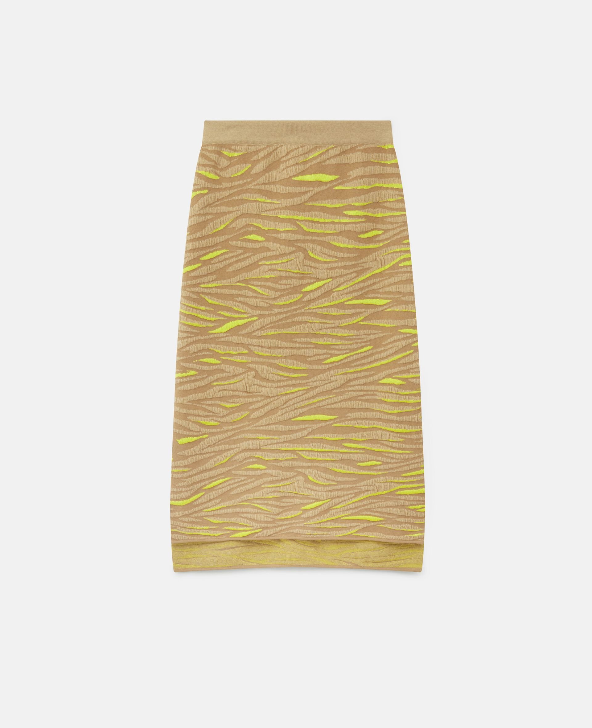 Animal Pattern Skirt-Brown-large image number 0