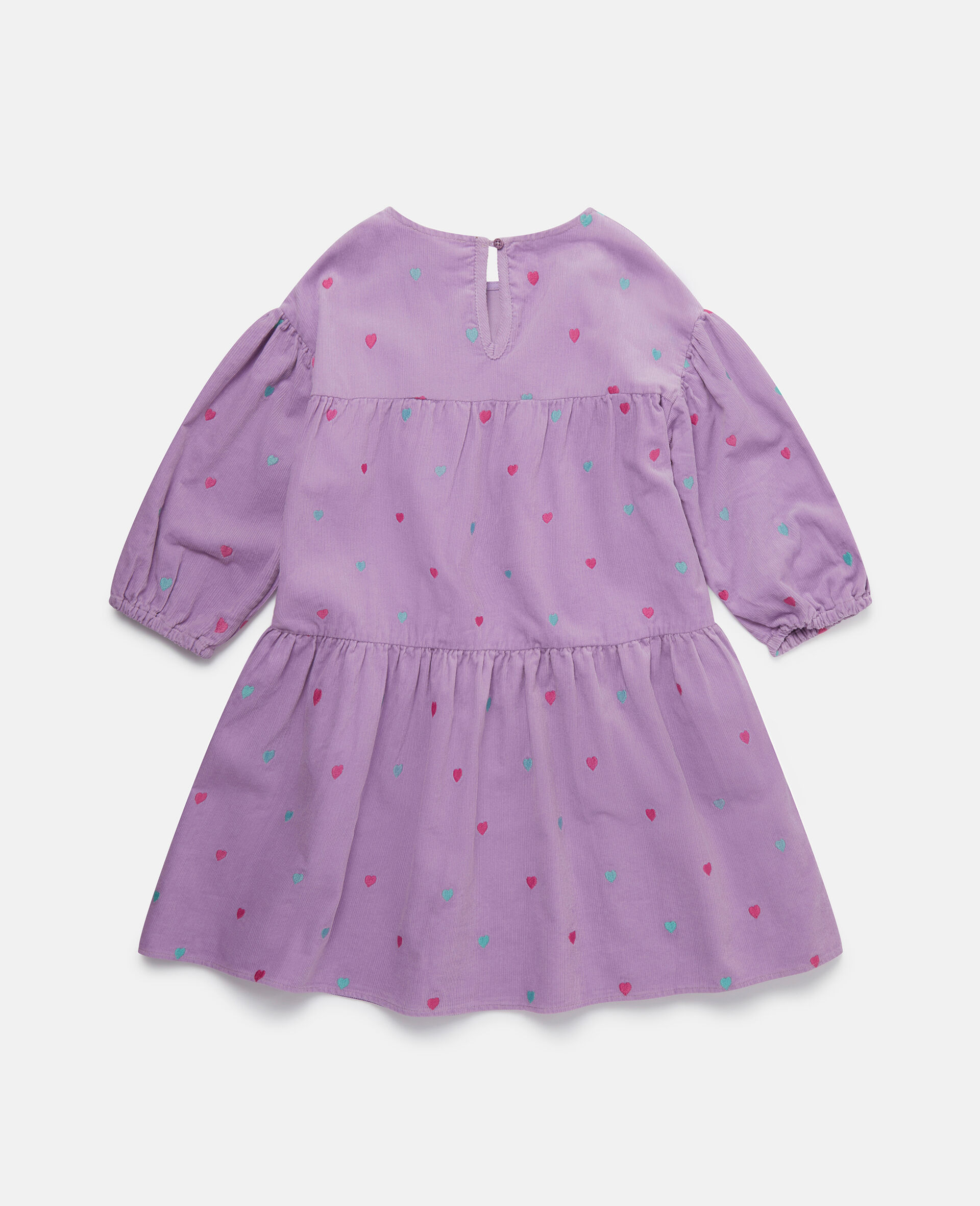 Kleid mit Herzstickerei-Purple-large image number 2