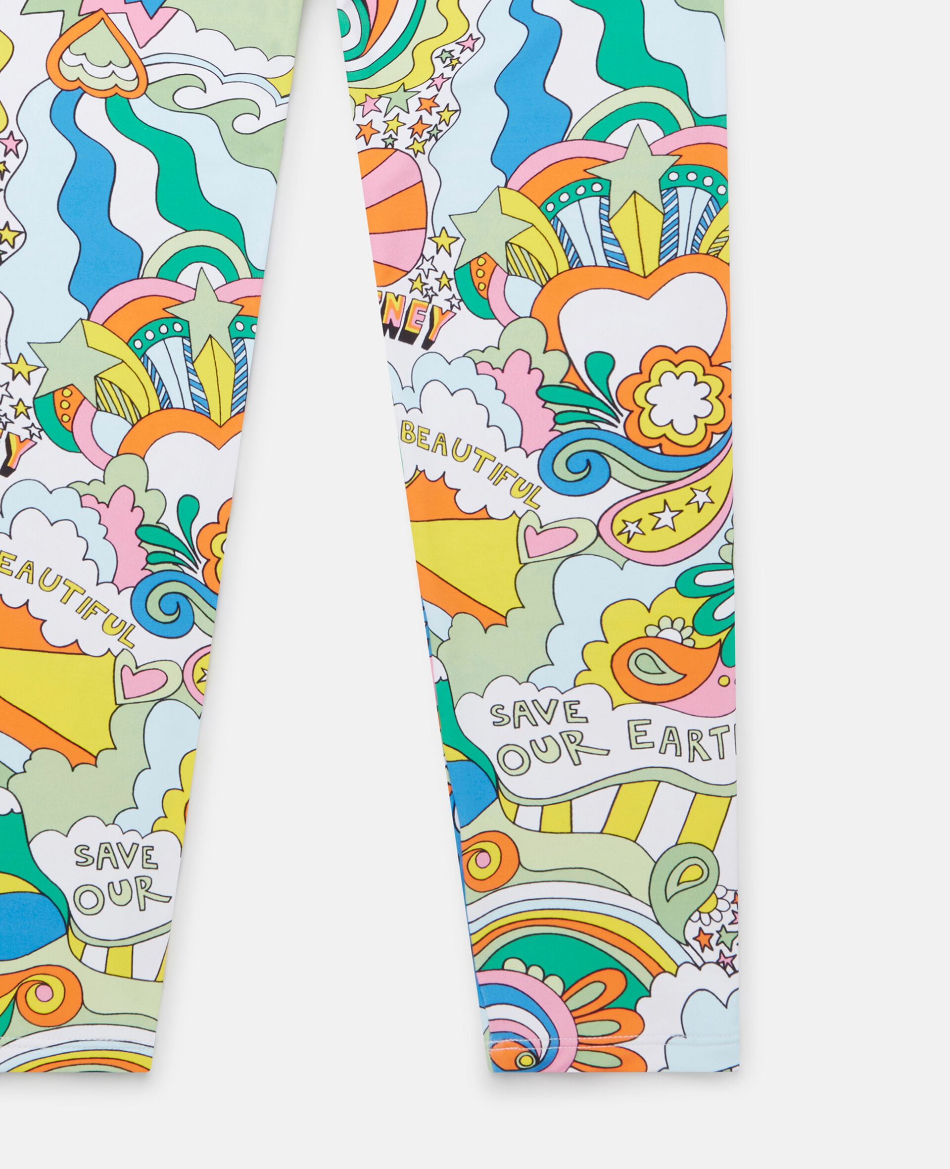 'Love to Dream' Print Leggings-White-large image number 3
