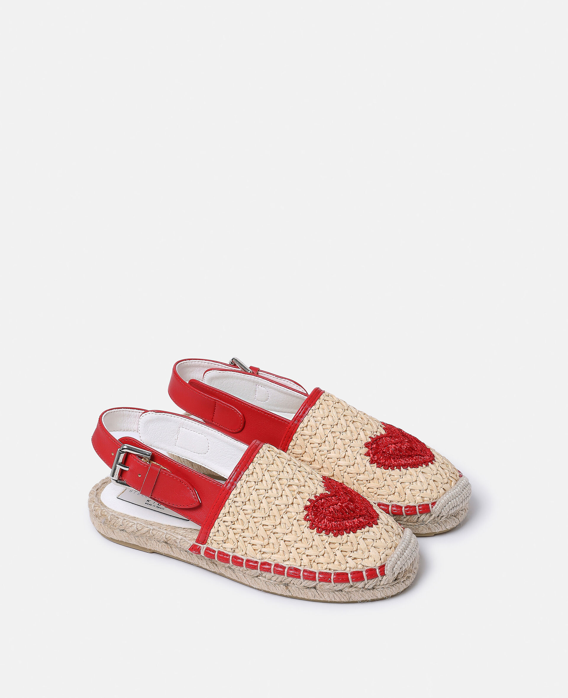 Espadrillas in rafia con cuore-Beige-large Espadrillas in rafia con cuore-Beige-large image number 1