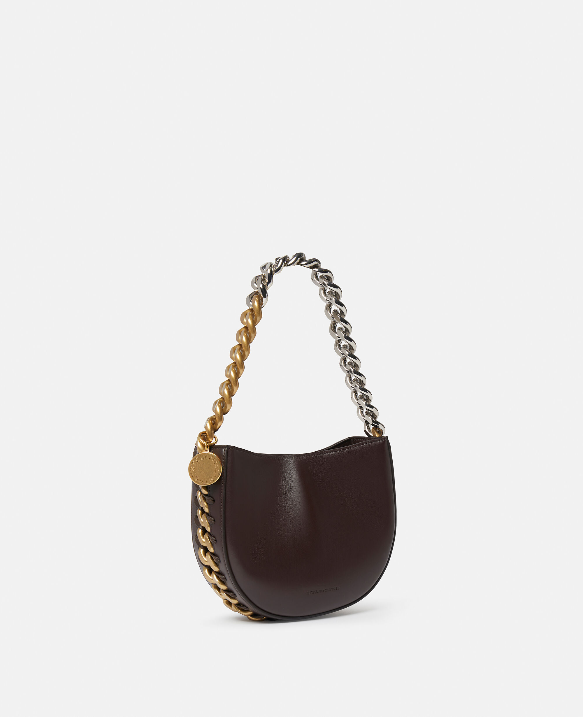 関送込【Stella McCartney】Frayme small shoulder bag Women Chocolate Brown Frayme Small Shoulder Bag | Stella