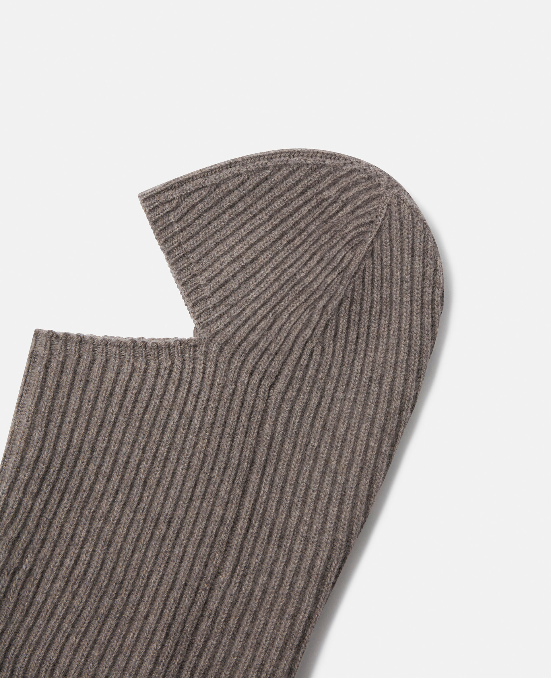 Ribbed Balaclava -Brown-large image number 3