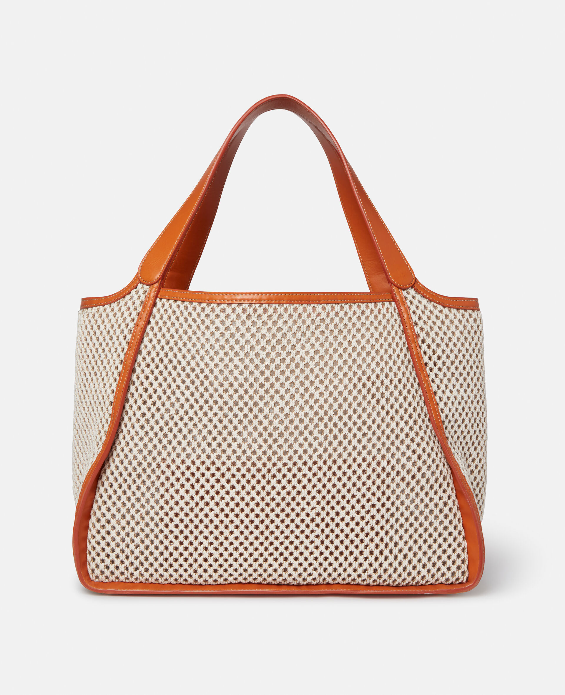Stella Logo Rope Mesh Tote Bag-Beige-large image number 3