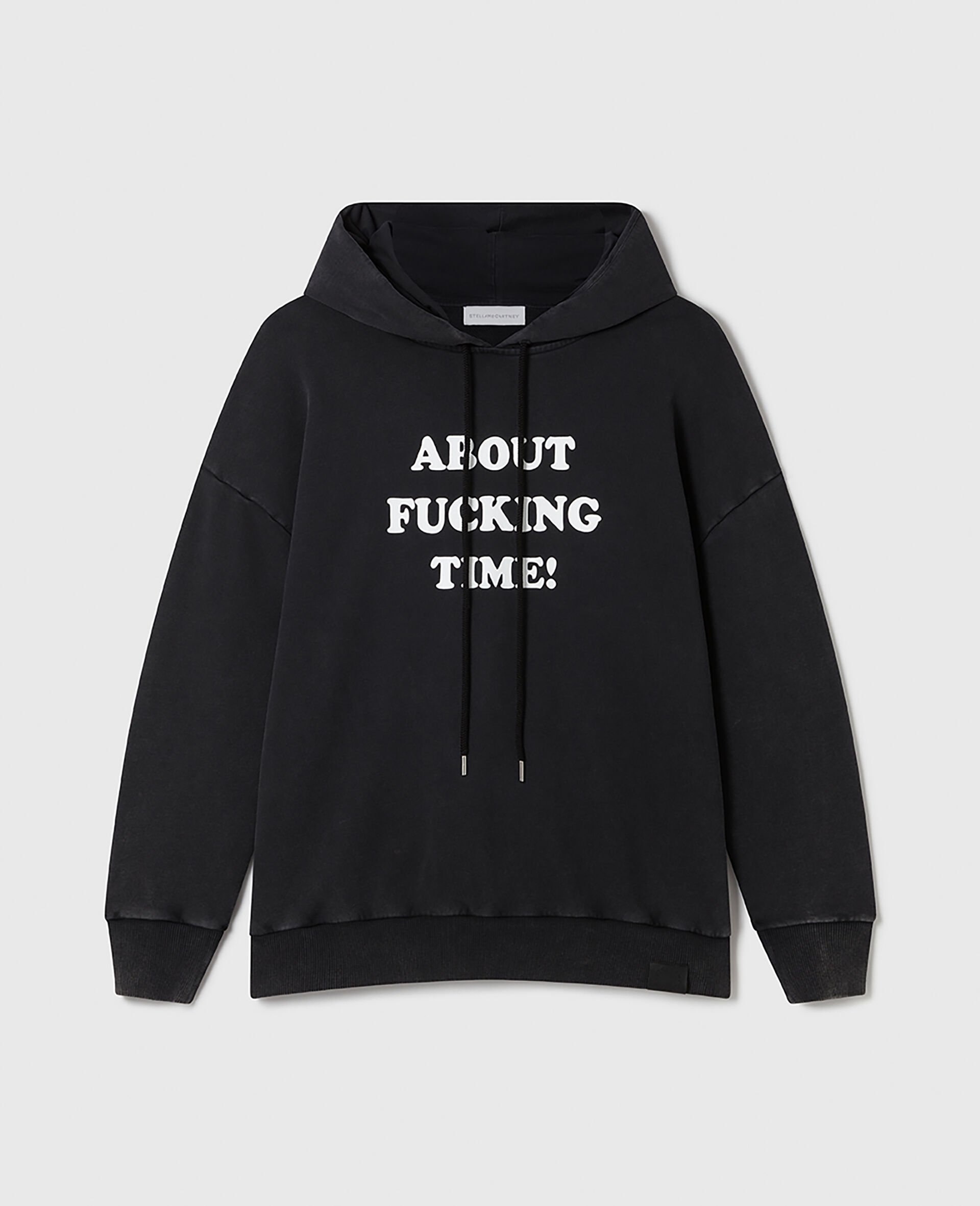 About Fucking Time! Hoodie-Black-medium