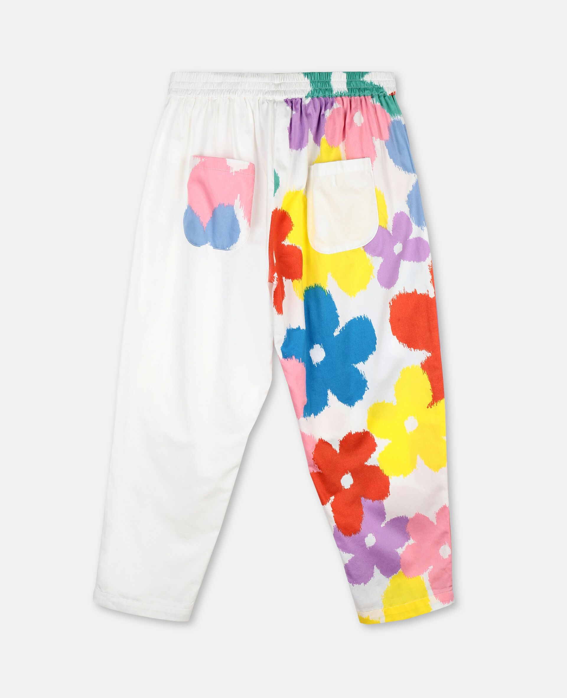 Flower Cotton Pants-Multicolour-large image number 3