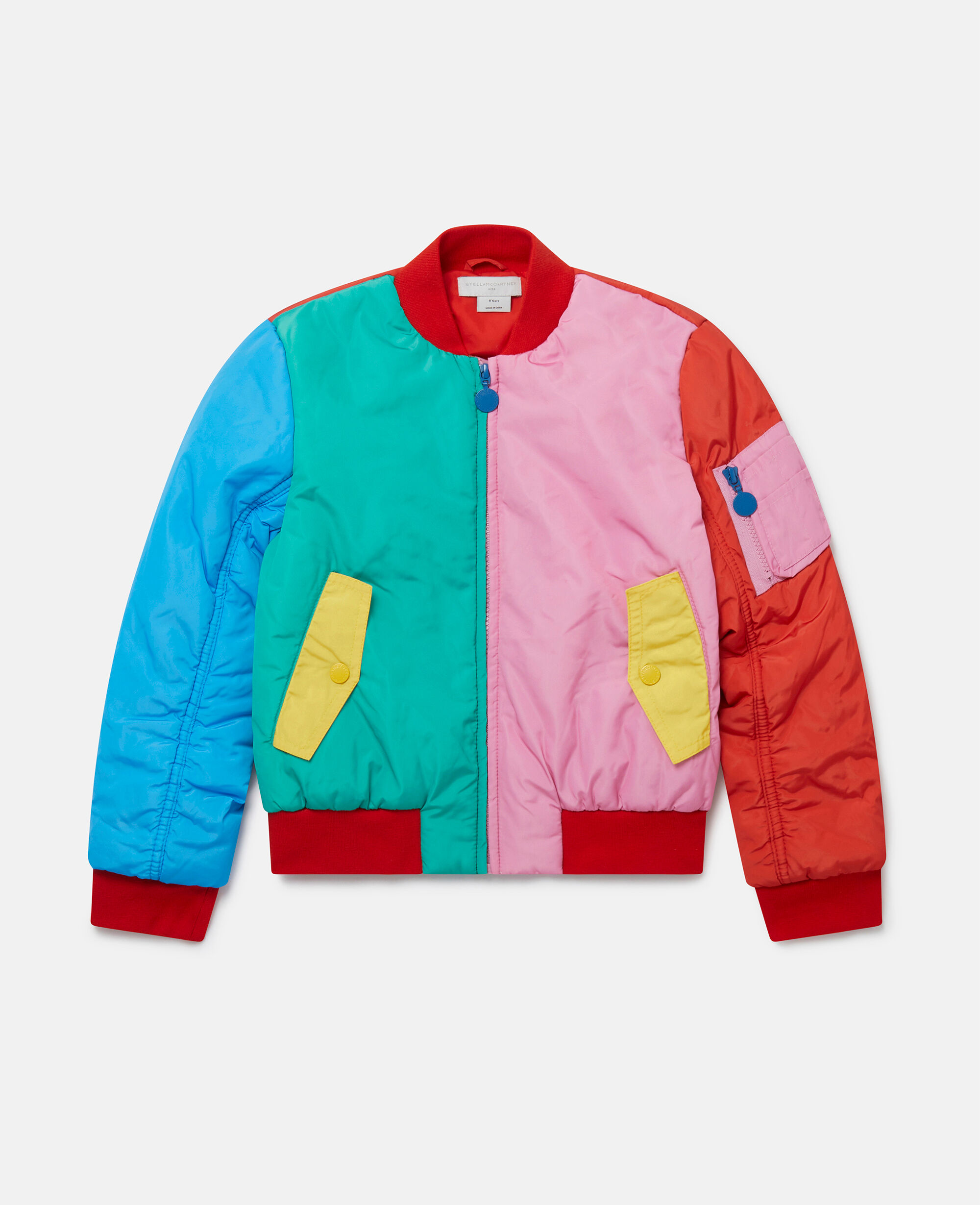 Women Multicolour Colourblock Bomber Jacket Stella McCartney US