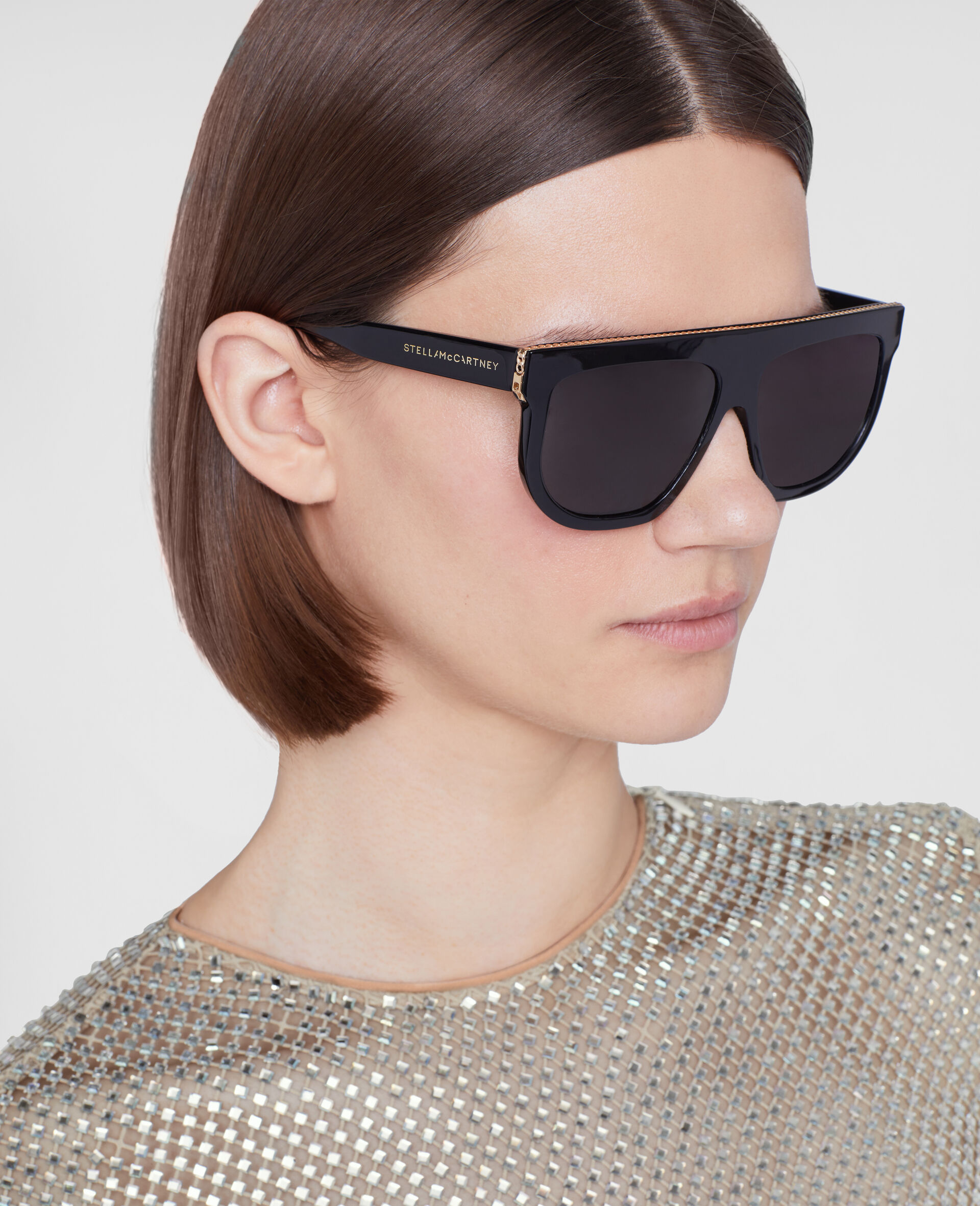 Geometric Sunglasses-Black-large Geometric Sunglasses-Black-large image number 3
