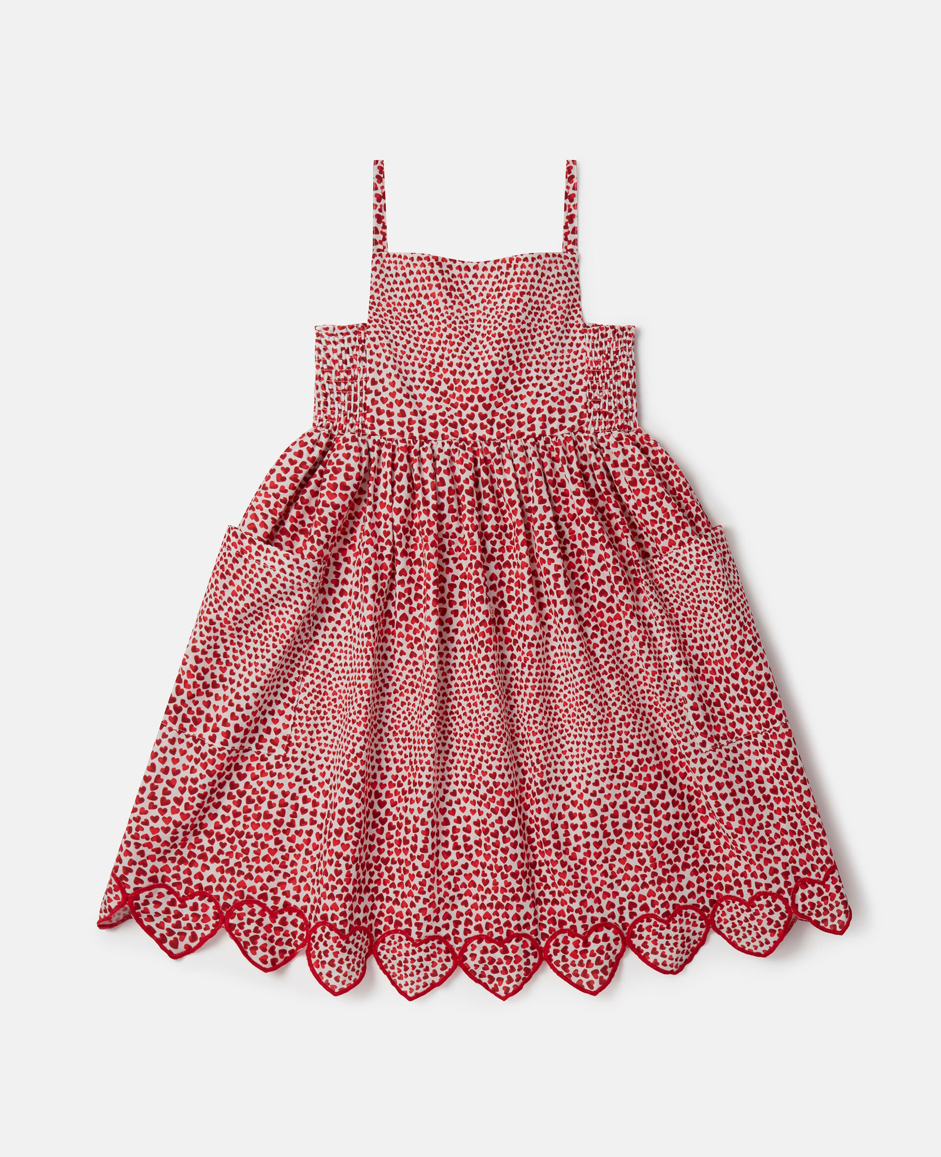High Summer Hearts Organic Cotton Dress-Multicolour-model
