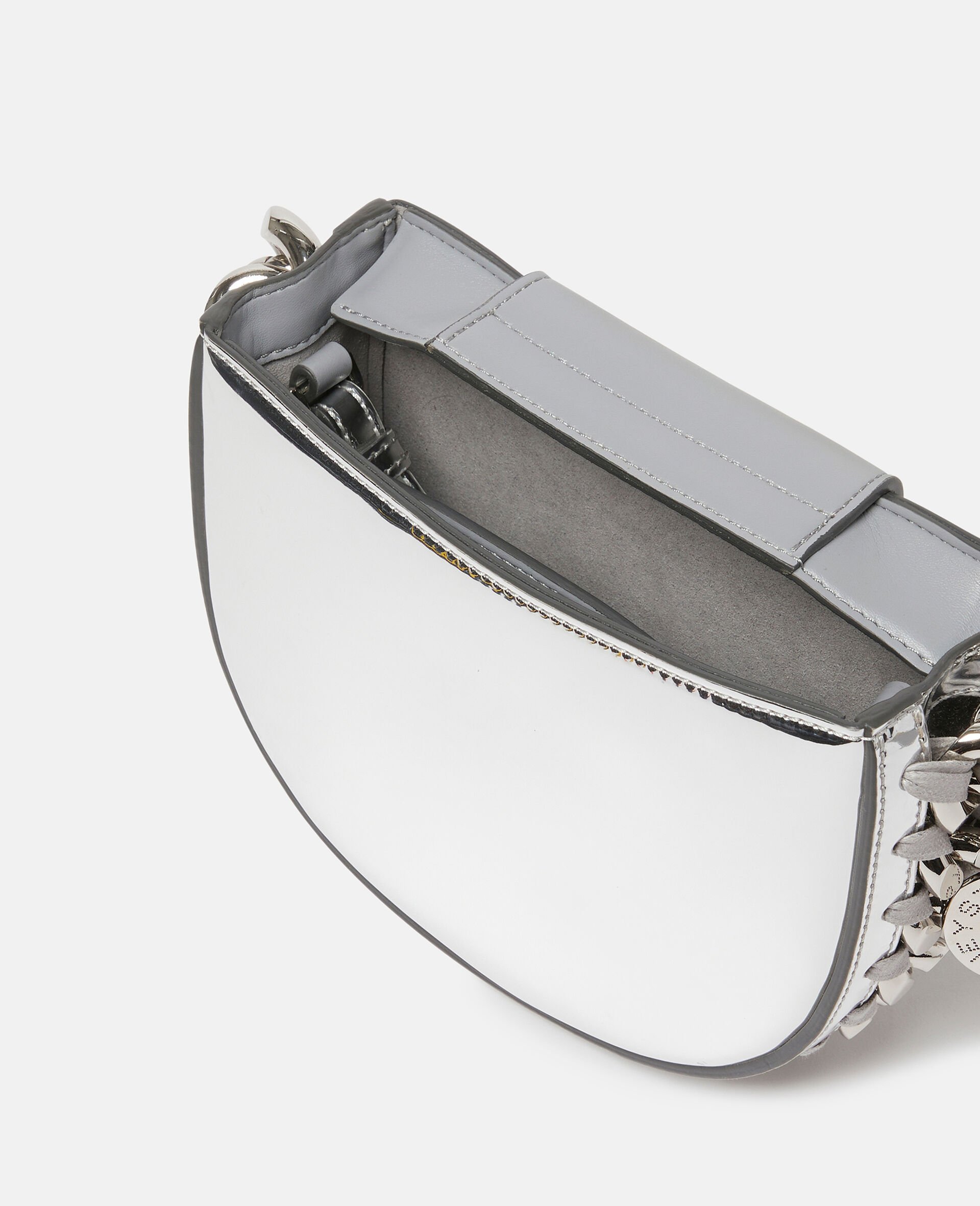 Frayme Mirrored Small Shoulder Bag-Silver-large image number 4