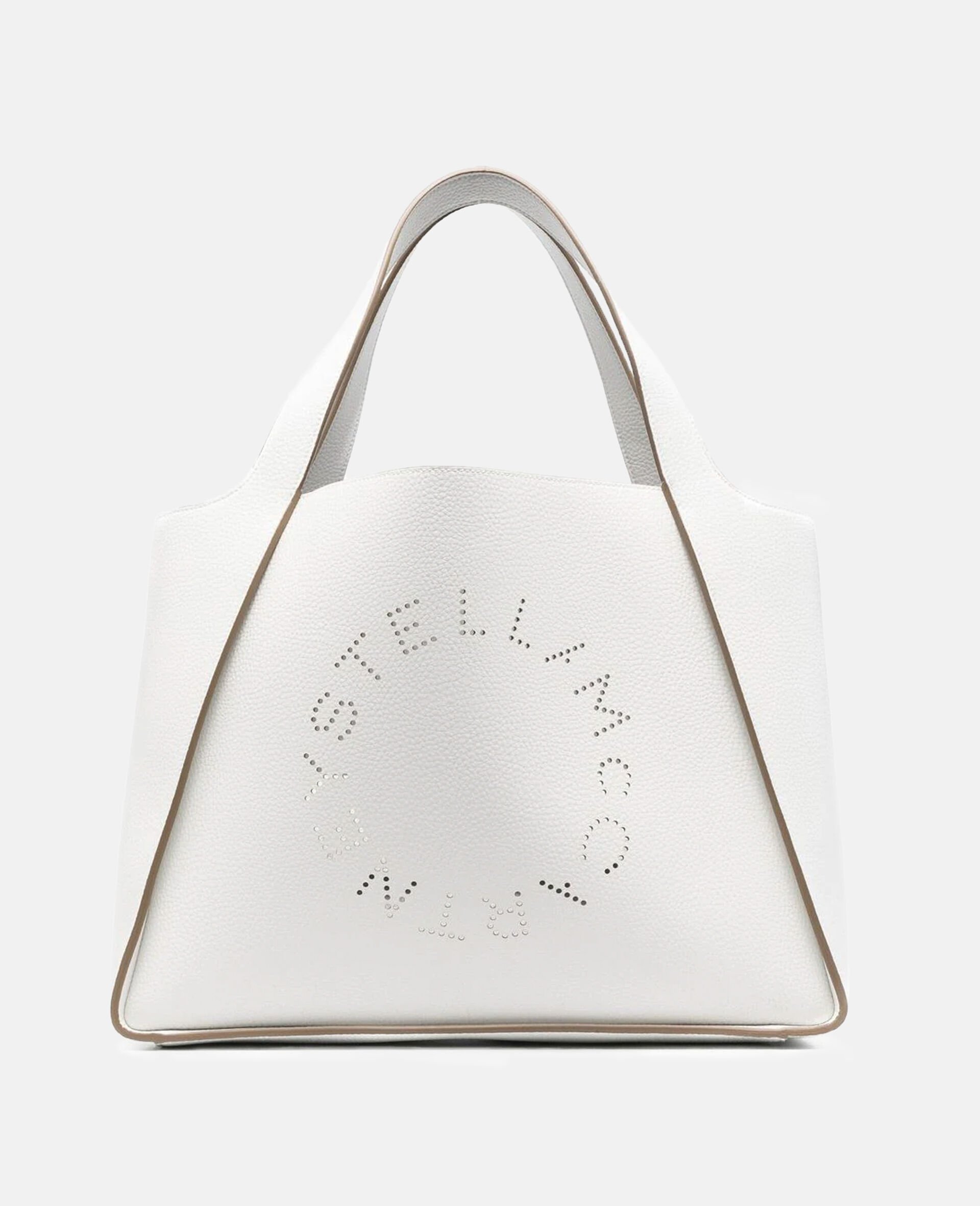 Logo Large Tote Bag-White-medium