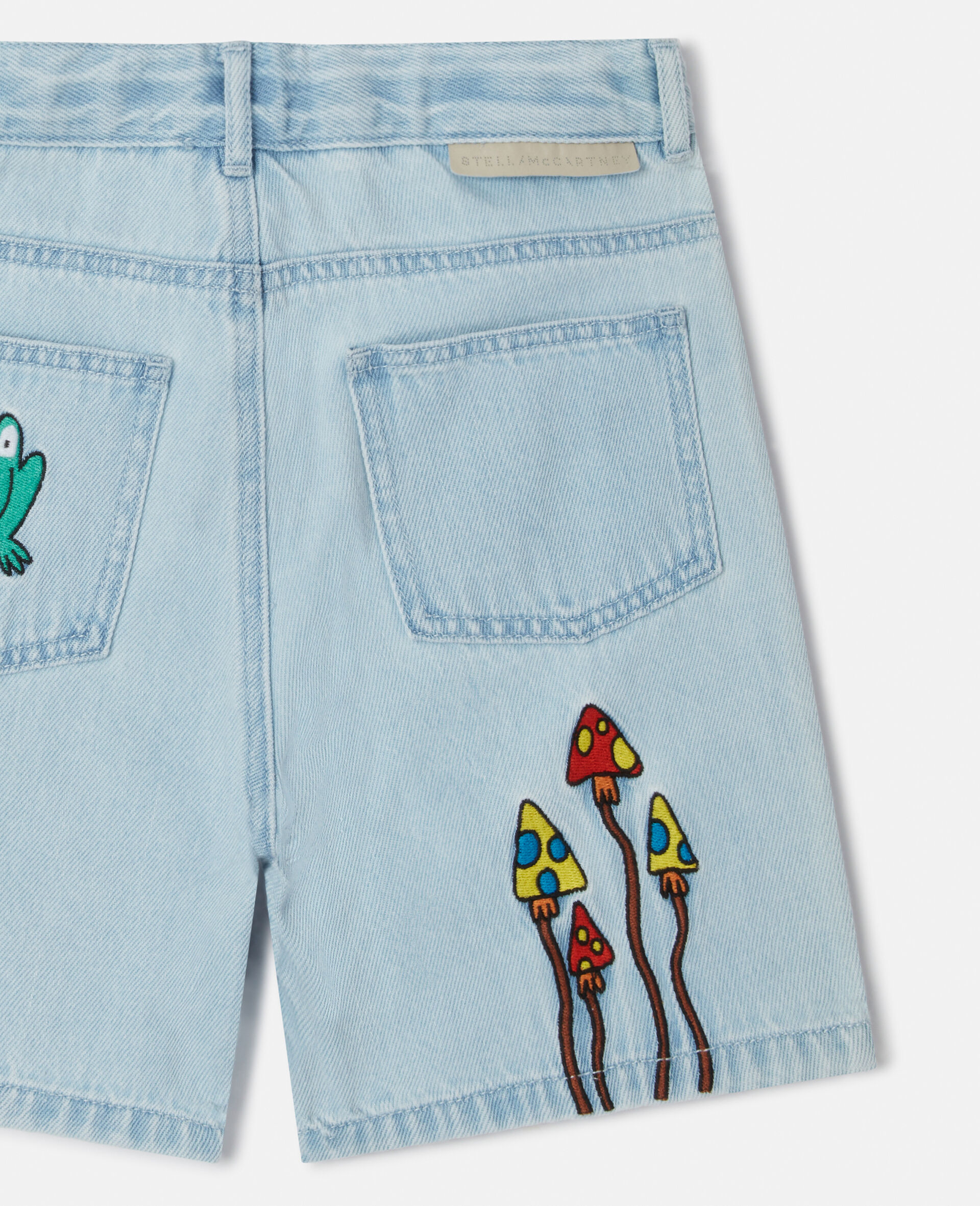 Jeansshorts mit Woodland Friends-Blau-large image number 3