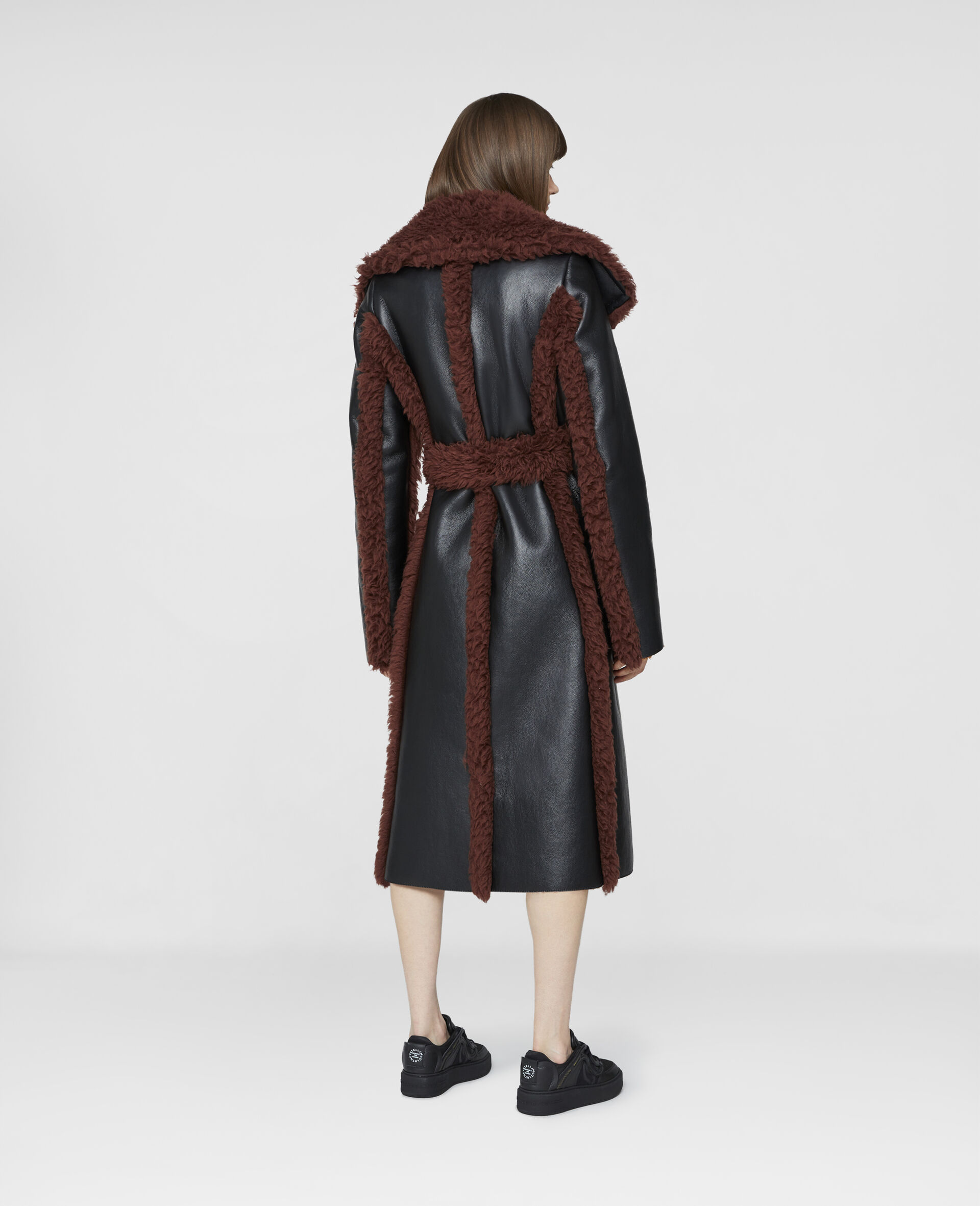 Manteau en Alter Mat avec ceinture-Noir-large image number 1