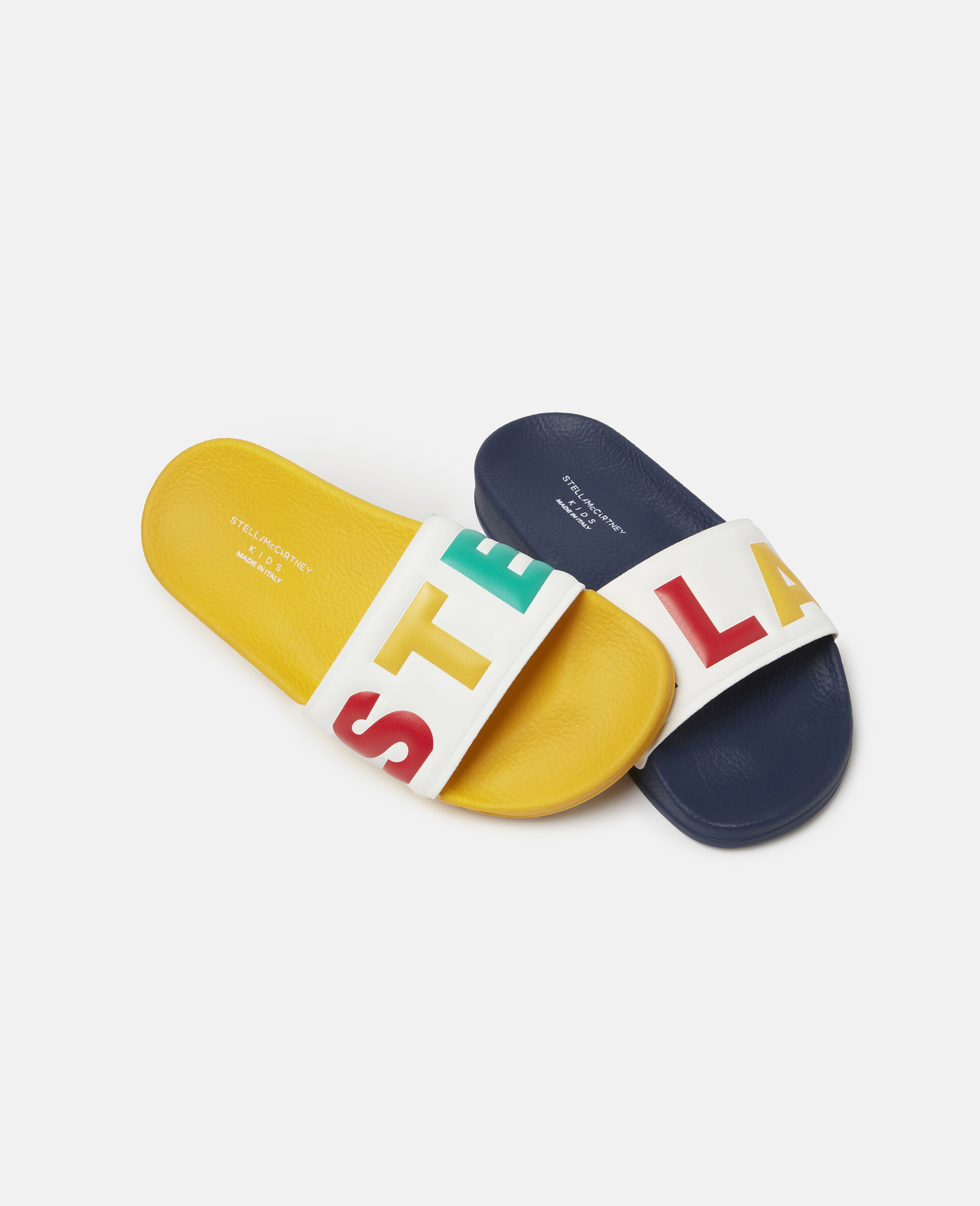 Bicolor Stella Slides-Multicolour-large image number 1