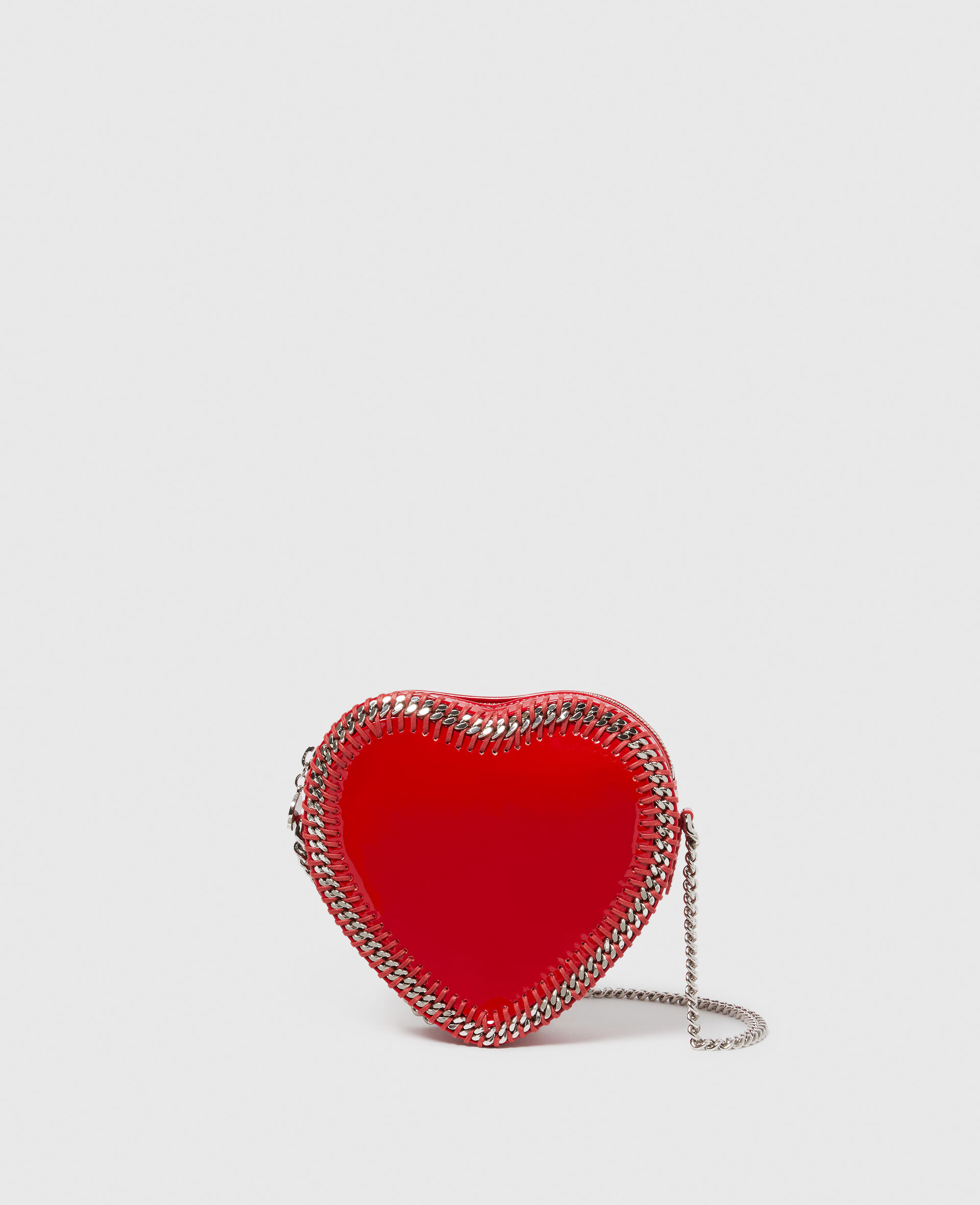Falabella Umhängetasche mit Herz-Rot-medium