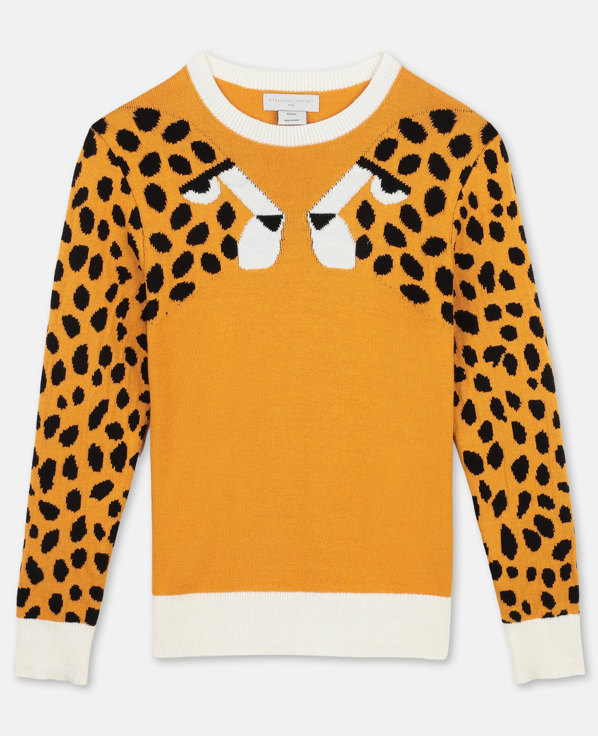 Kids Burnt Orange チーター インターシャ ニット ジャンパー Stella Mccartney Jp Kids Burnt Orange チーター インターシャ ニット ジャンパー Stella Mccartney Jp