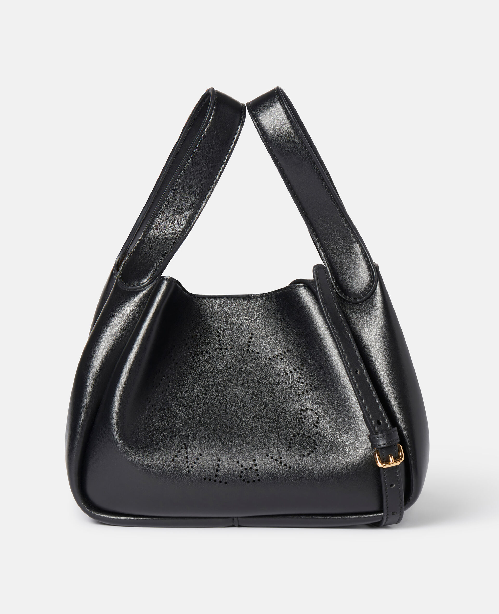 Logo Double Top Handle Crossbody Bag -Black-large image number 0
