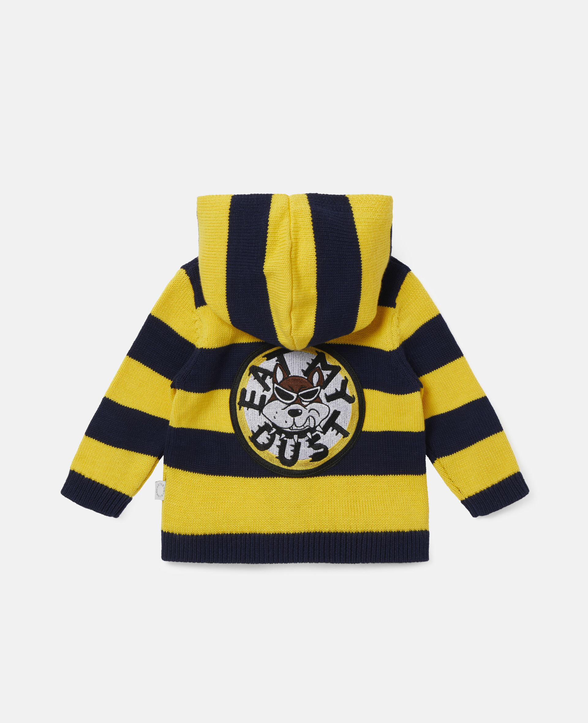 &lsquo;Eat My Dust&rsquo; Striped Knit Cardigan-Multicoloured-medium