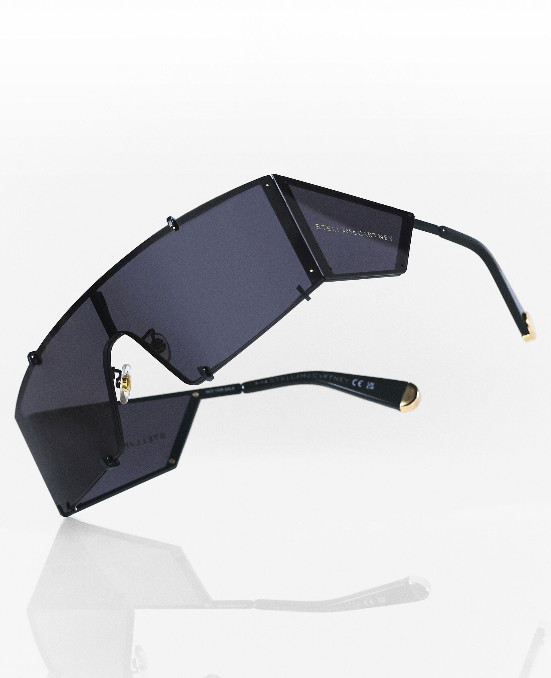 Translucent Rectangle Sunglasses-Grey-large image number 4