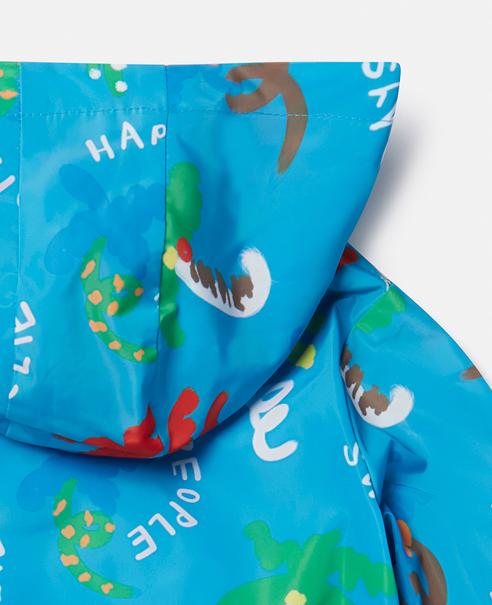 Good Vibes Palm Print Jacket-Blue-large image number 3