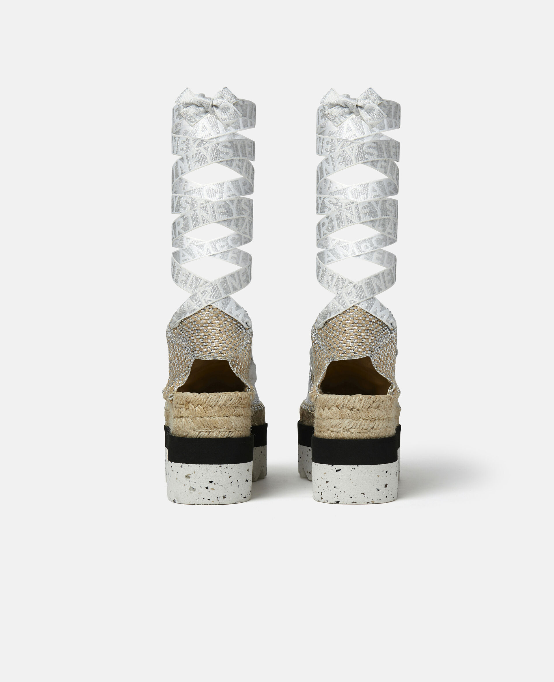 Gaia Platform Espadrilles-Grey-large image number 4