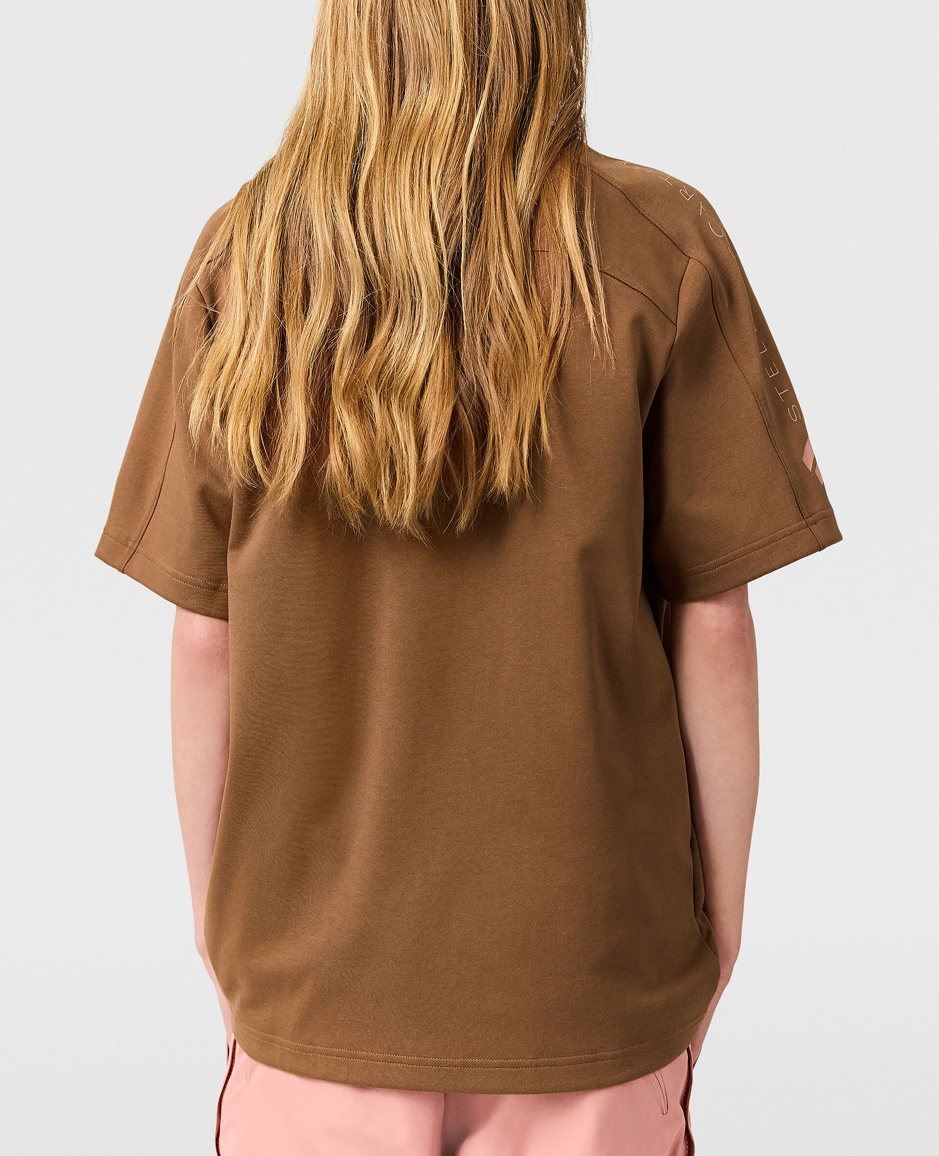 Oversized Logo T-Shirt-Brown-large image number 4