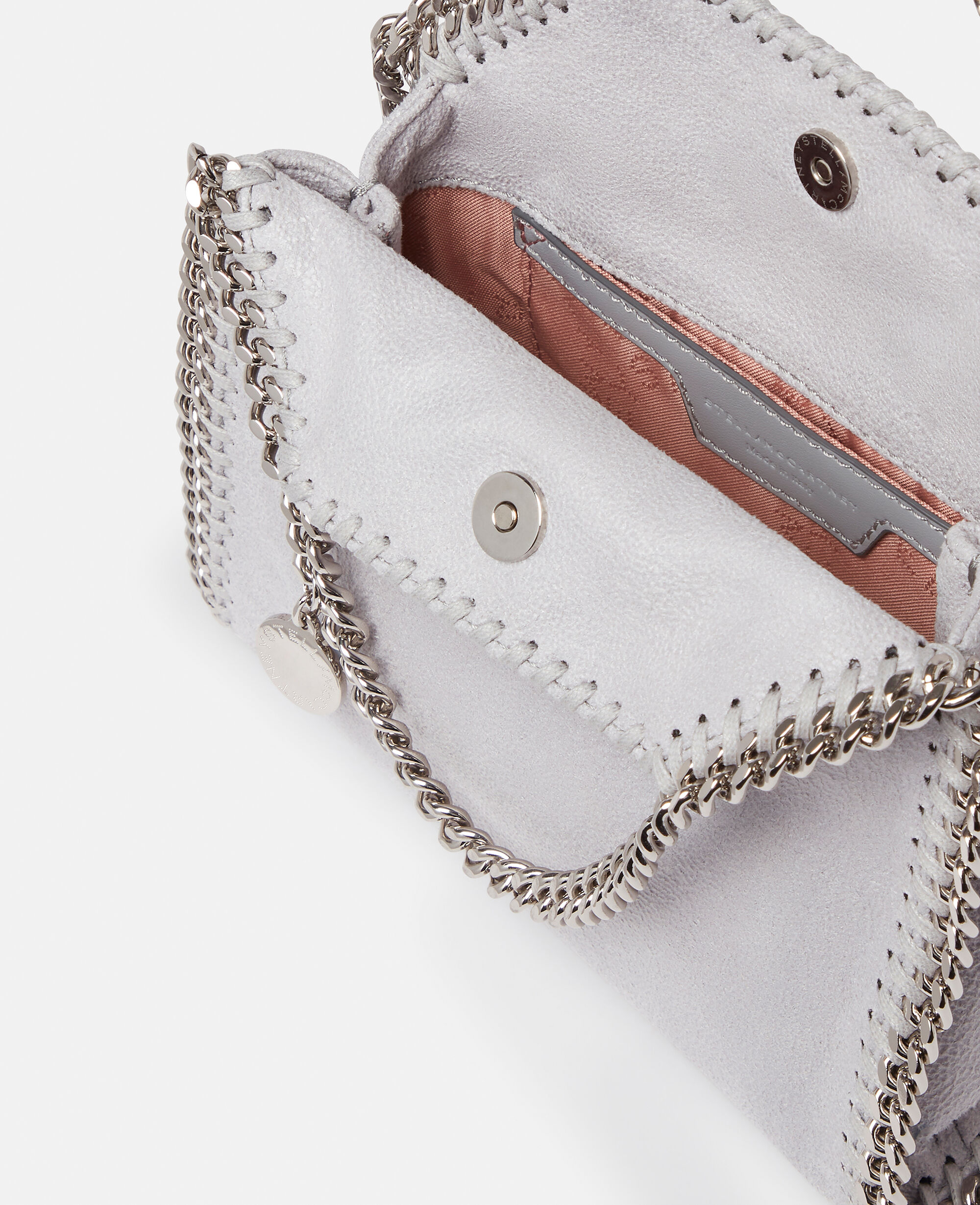 ステラマッカートニー☆ファラベラ タイニートートバッグ グレー×シルバー STELLA McCARTNEY ステラマッカートニー ファラベラ タイニー