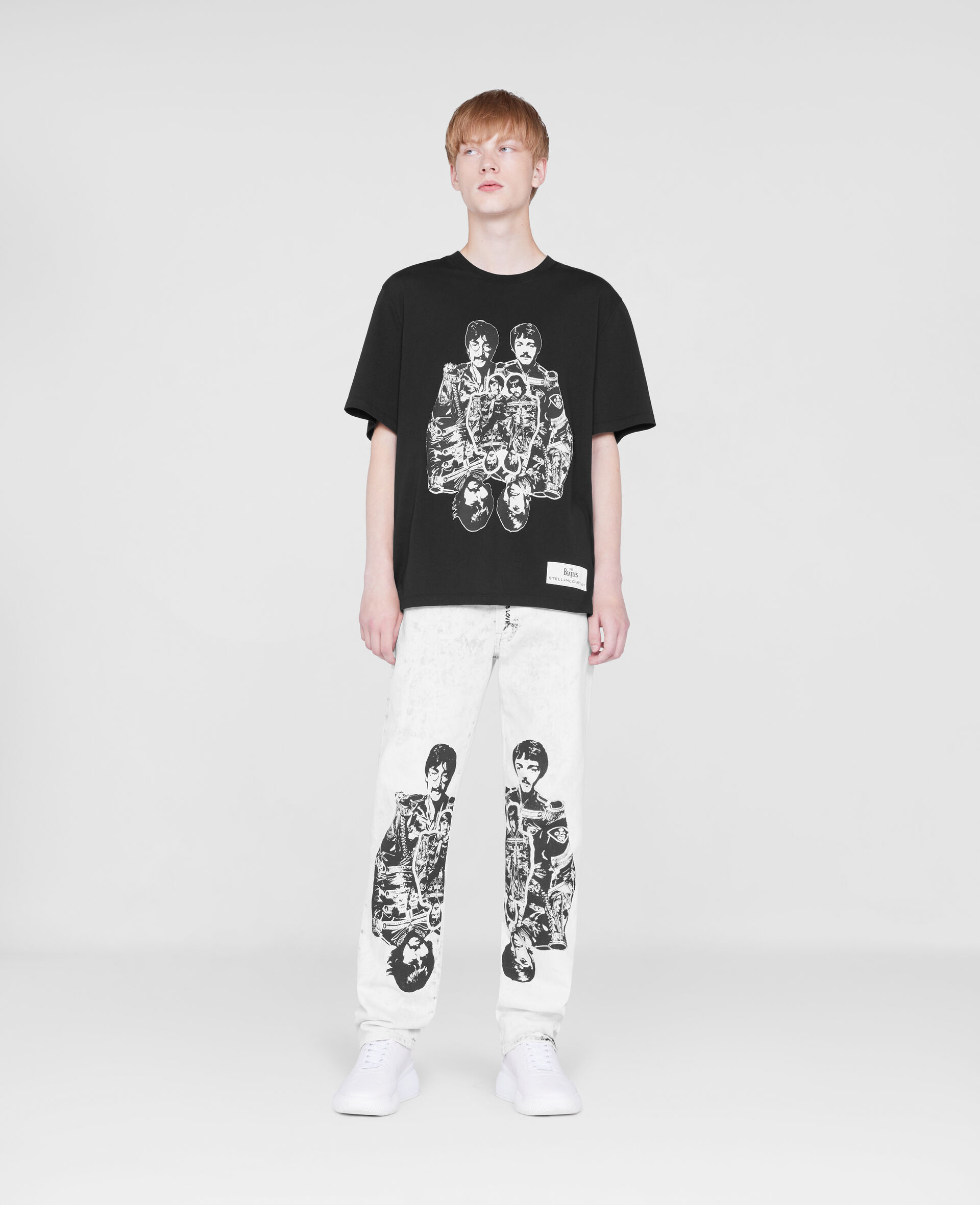 Pantalon en denim Get Back-Blanc-large image number 1