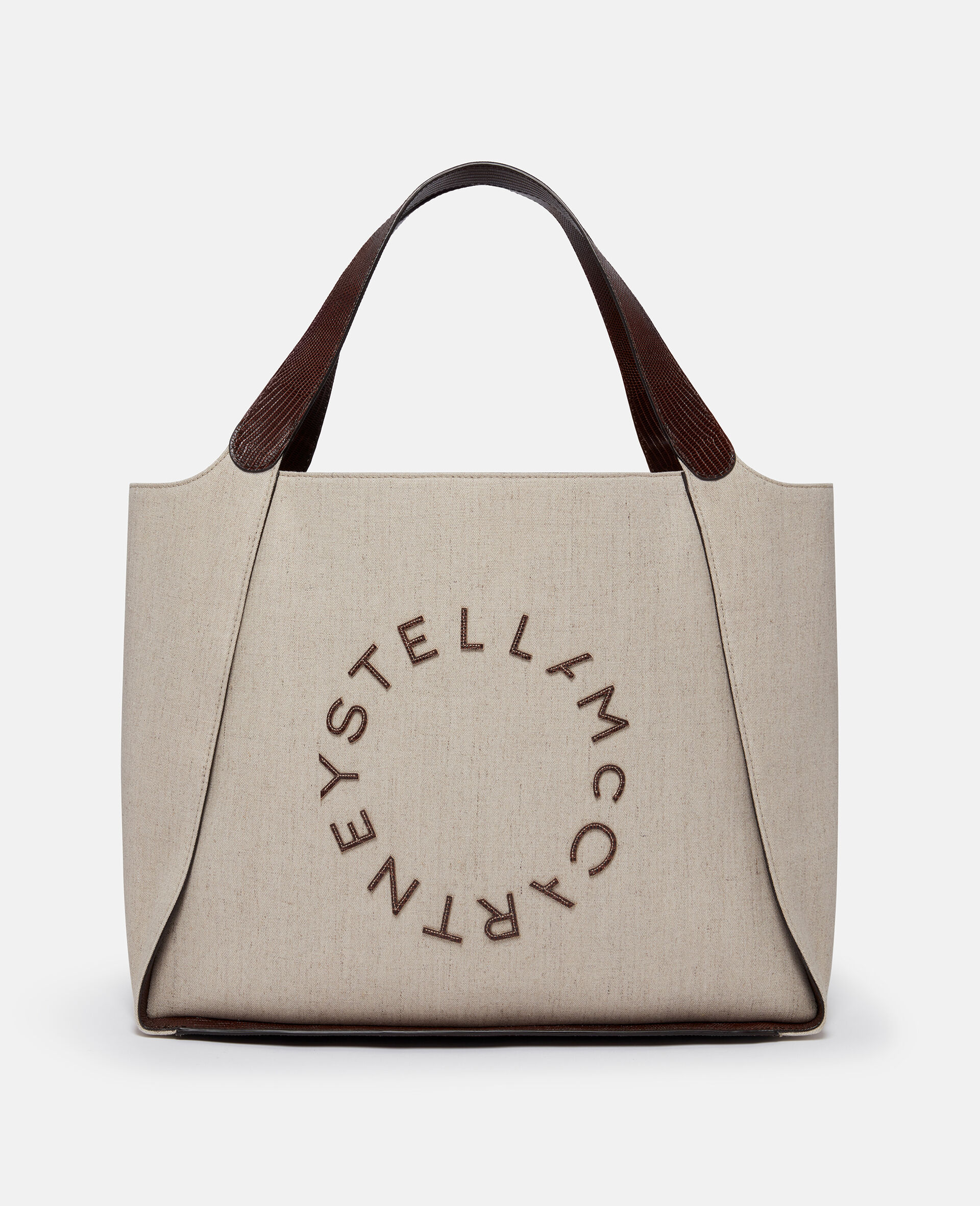Grosse Tote Bag mit Logo-Weiß-large image number 0