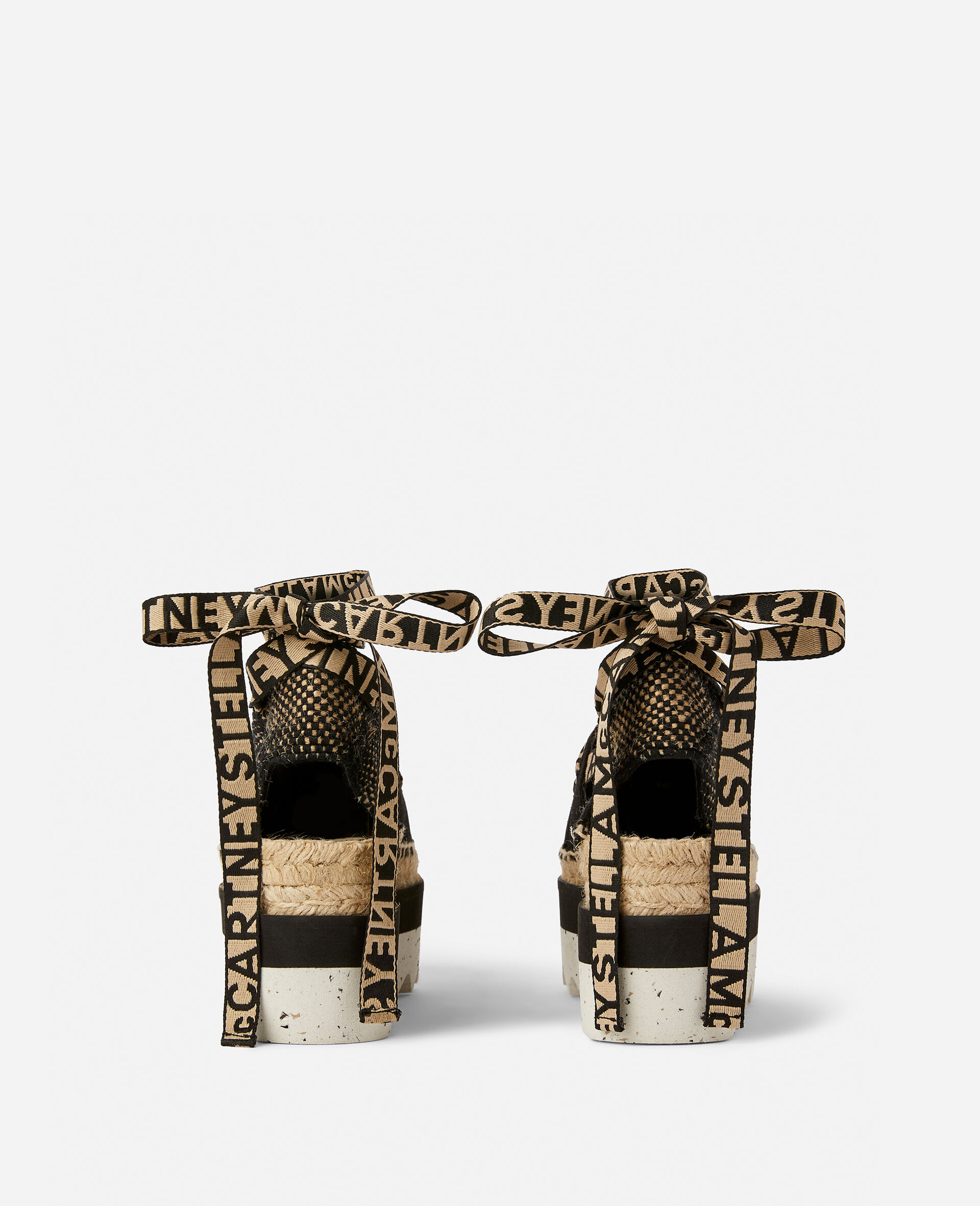 Gaia  Platform Espadrilles-Black-large image number 3