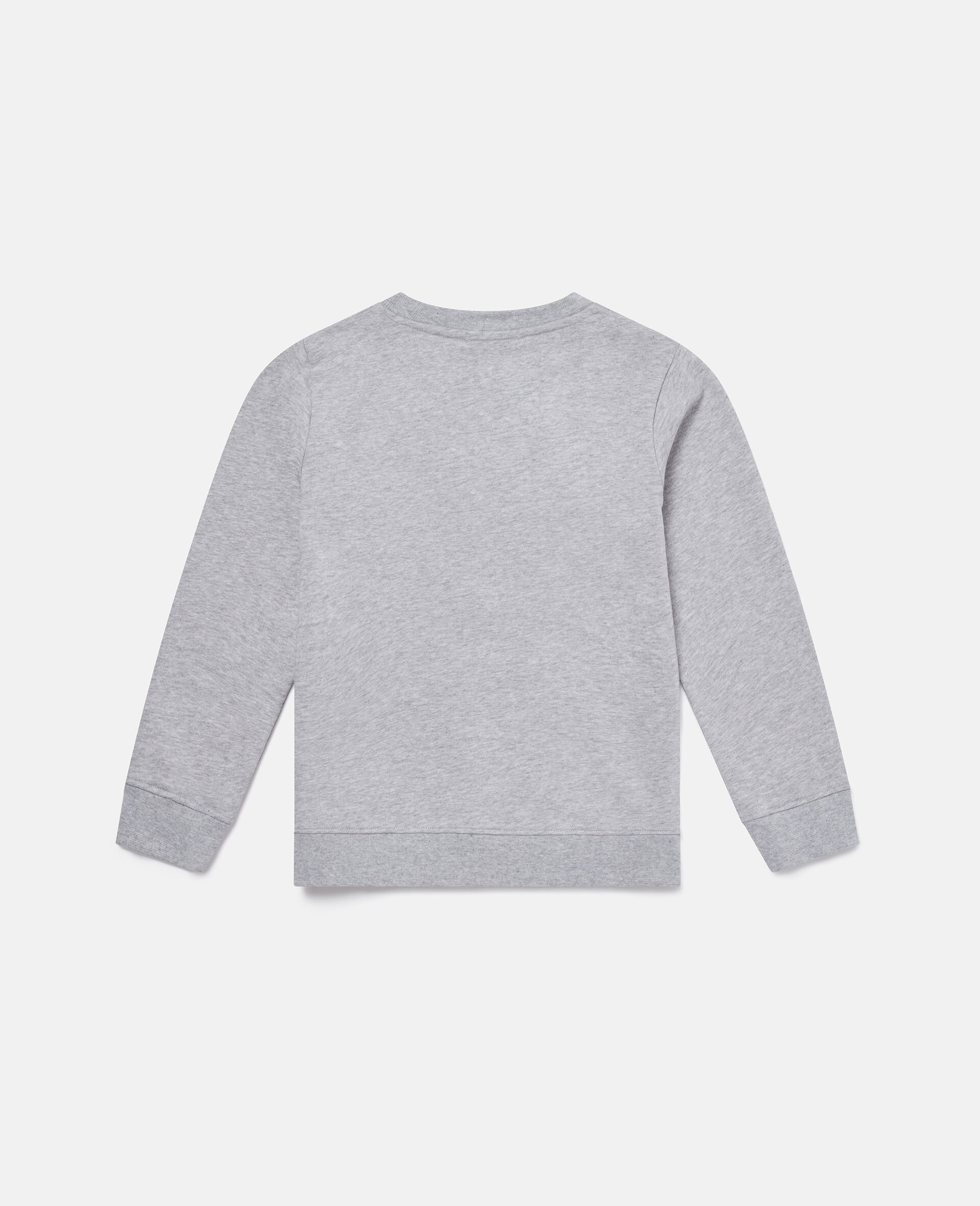 Cat Graphic Sweatshirt-Grey-large Cat Graphic Sweatshirt-Grey-large image number 2